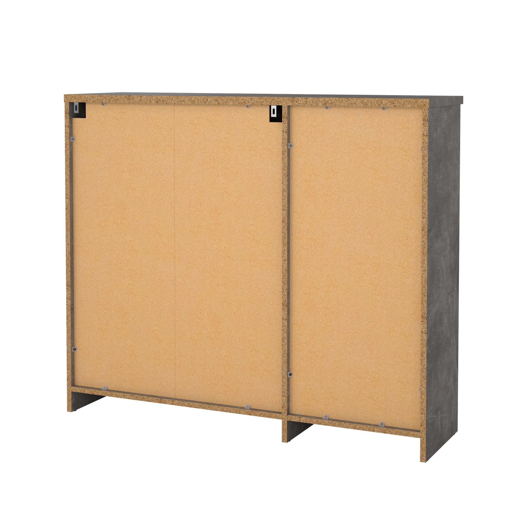 INOSIGN Schuhschrank »Naia Schuhaufbewahrung, Schuhkommode, Schuhregal, Garderobenschrank,«, mit 2 Klappen und 1 Tür und 1 Schublade, Breite 109 cm