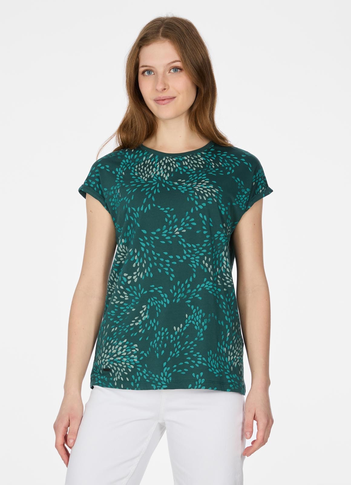 Ragwear Kurzarmshirt "DIONA PRINT" T-Shirt mit buntem Allover-Print