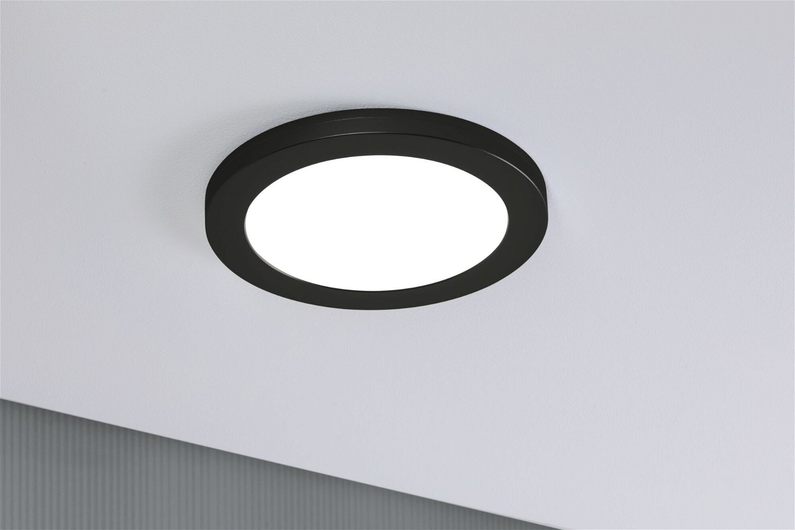 Paulmann LED Einbauleuchte »2in1 Cover-it rund 225mm 16,5W 1200lm 4000K Chrom matt« 1 Stk. Neutralweiß Einbaupanel