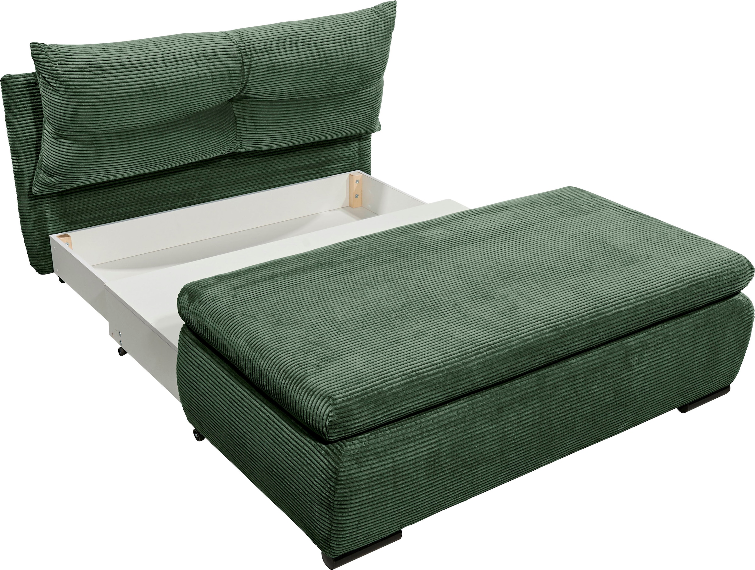 ED EXCITING DESIGN Schlafsofa »Charlie«, Schlafsessel mit Bettkasten & 1 Rückenkissen