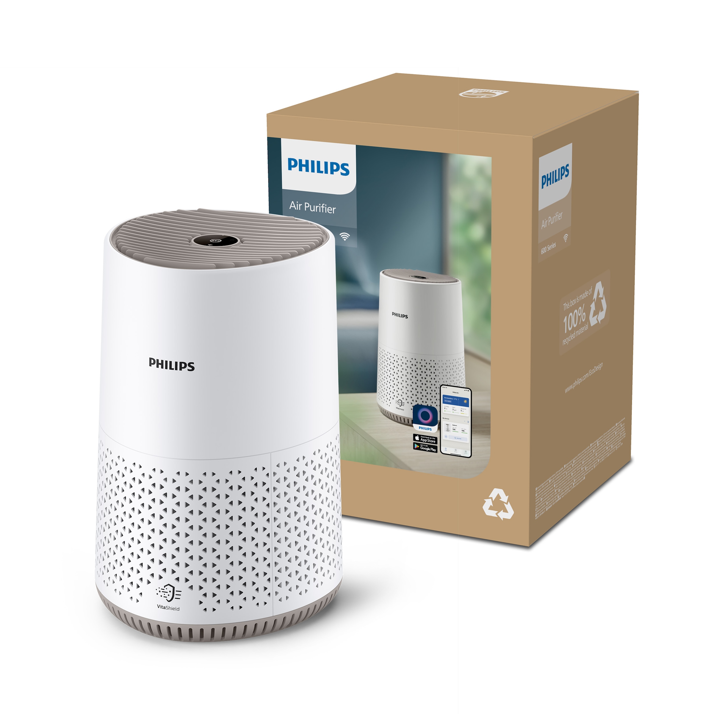 Philips Luftreiniger »AC0650/10 600i Series, Luftreinigungsrate 170 m³/h« für 44 qm Räume