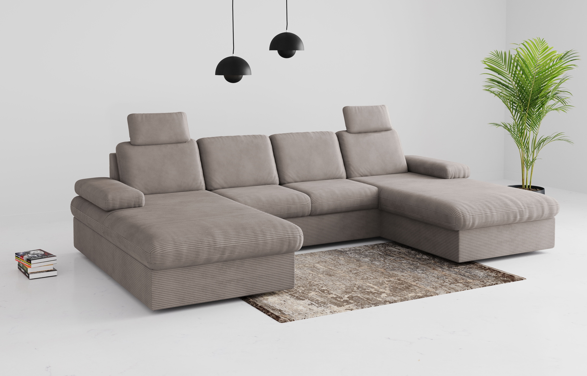 sit&more Wohnlandschaft "Moreno", mit Armteilverstellung,wahlweise mit Bett günstig online kaufen