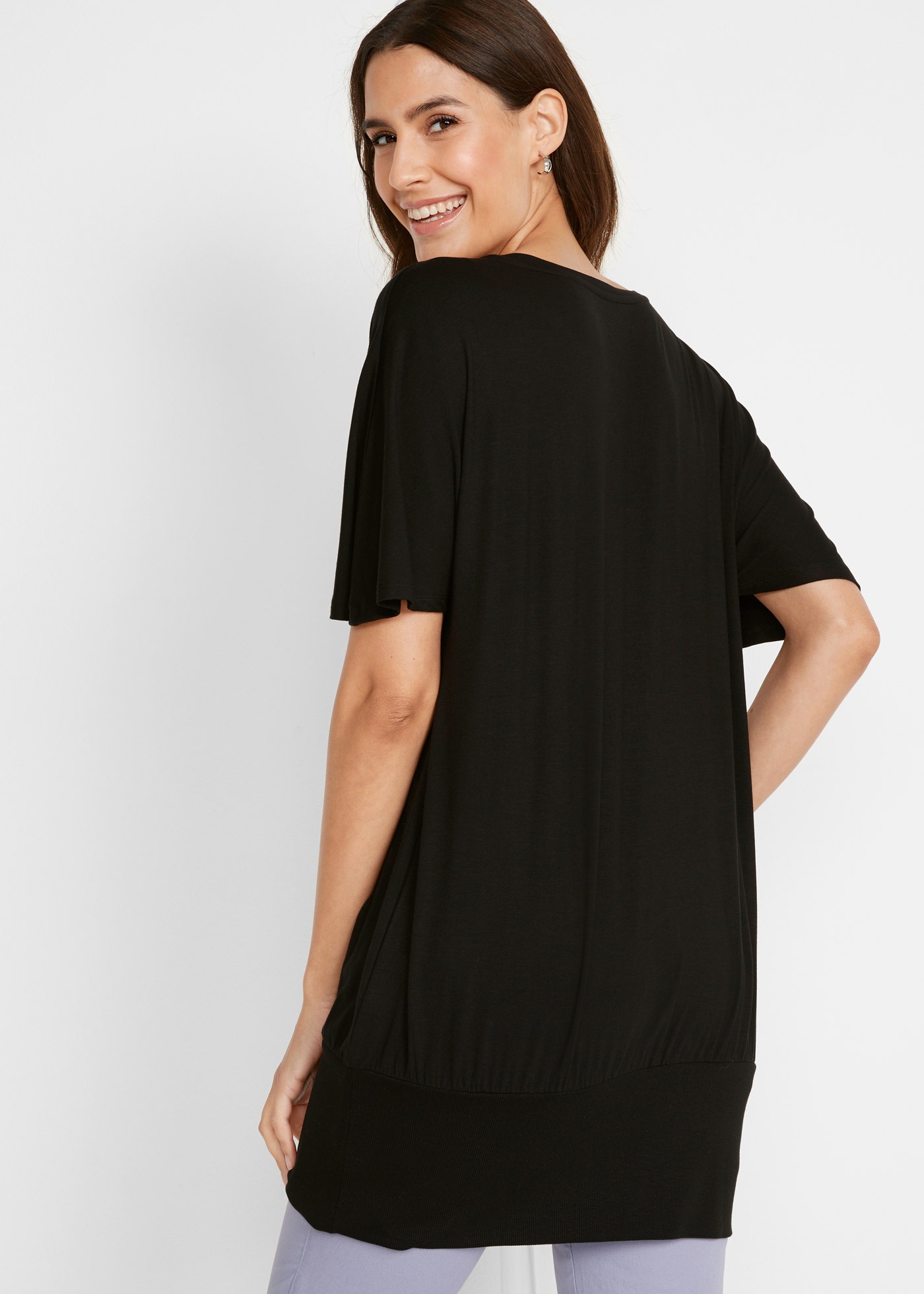 bonprix T-Shirt "Shirt mit U-Boot Ausschnitt, Halbarm" bequeme Passform, Ha günstig online kaufen