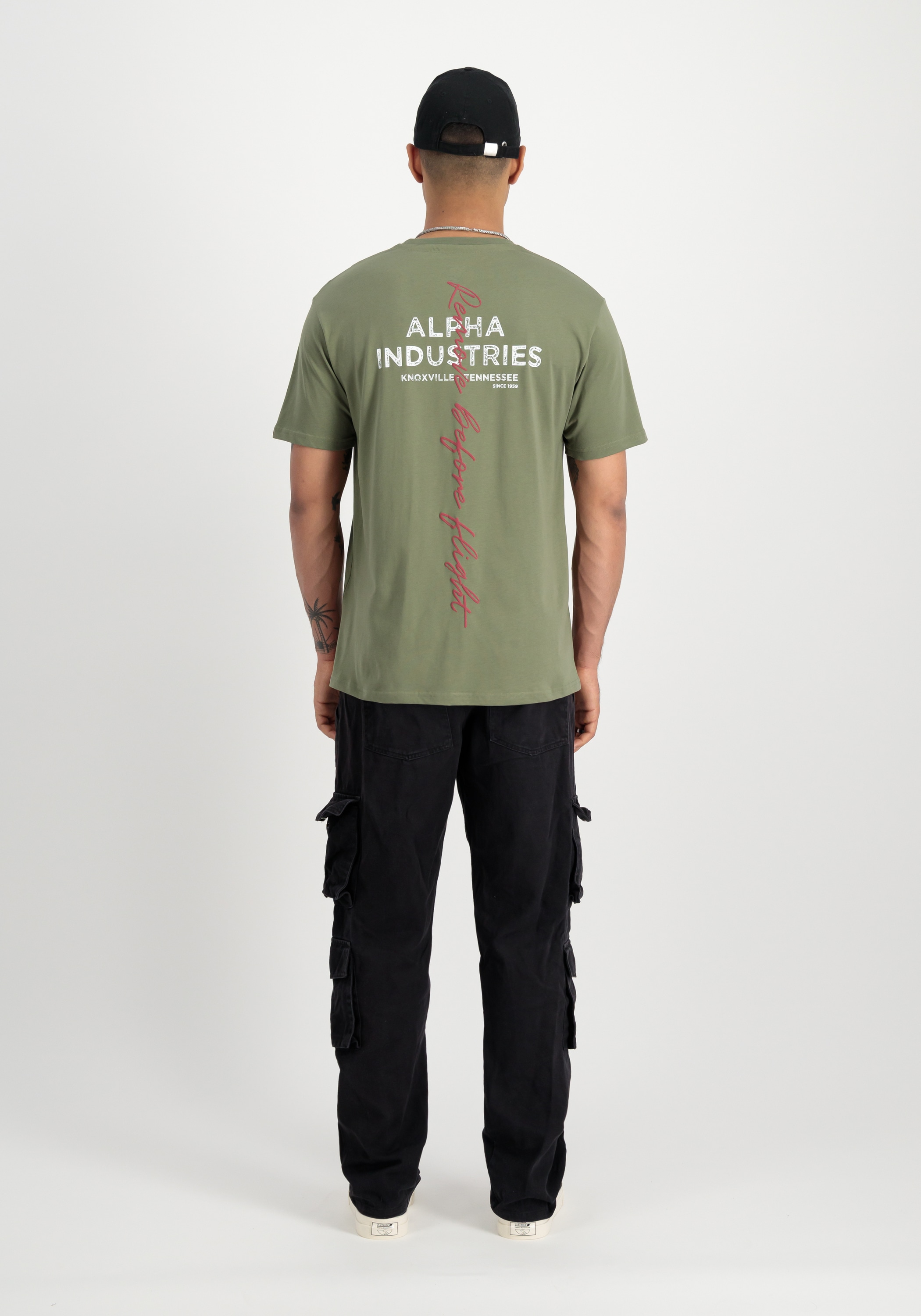Alpha Industries T-Shirt »Alpha Industries Men - T-Shirts Signature Backprint T-Shirt«