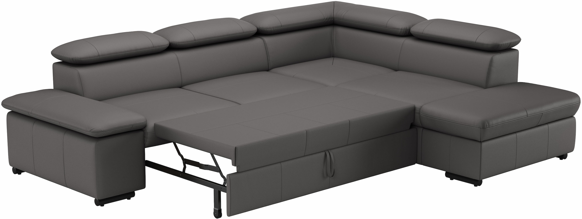 sit&more Ecksofa »Alcudia L-Form«, mit Armteilverstellung, optional Kopfteilverstellung und Bettfunktion