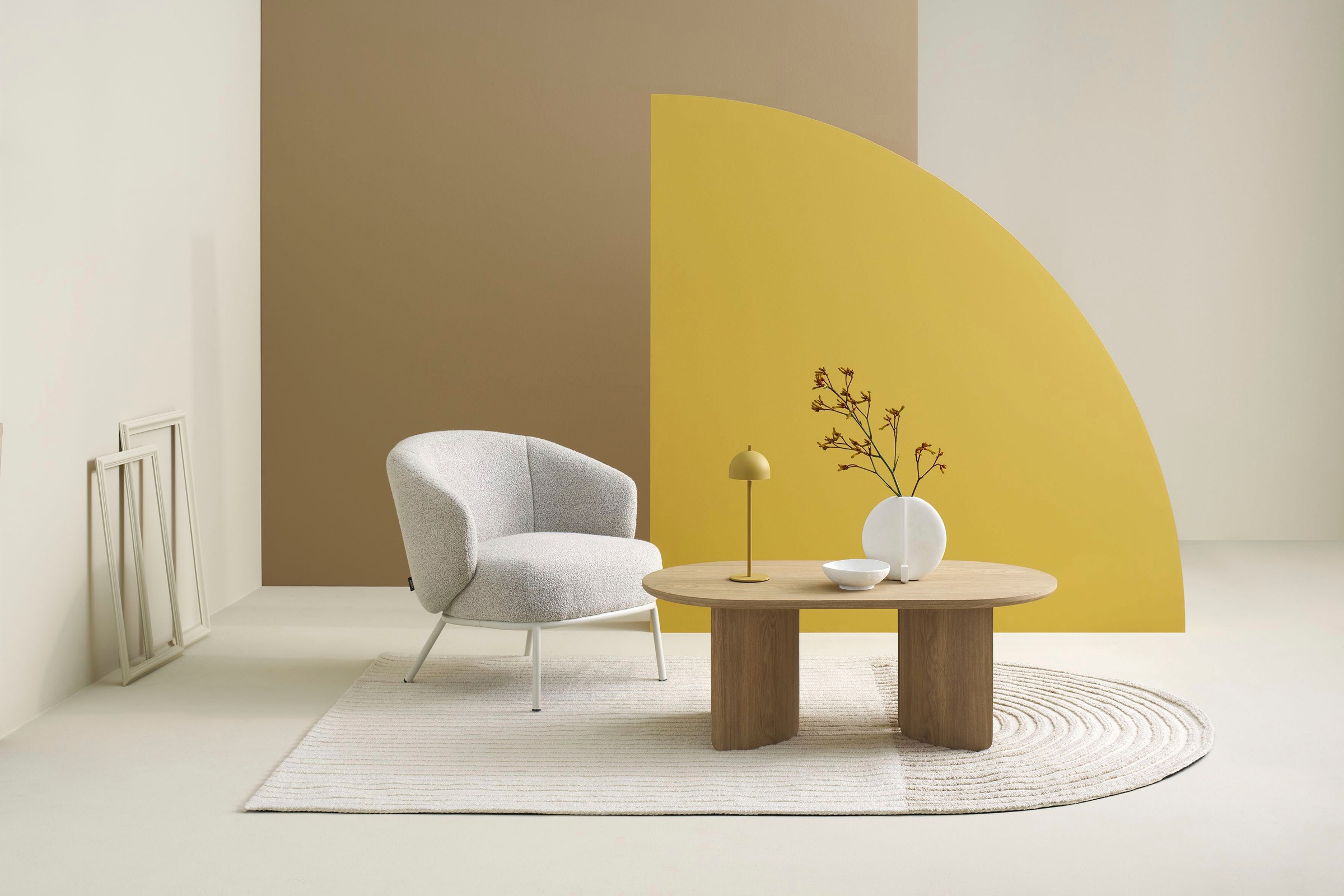 SCHÖNER WOHNEN-Kollektion Couchtisch »TROMS« 1 Stk. tlg. 110 cm, mit variabel montierbarem Untergestell