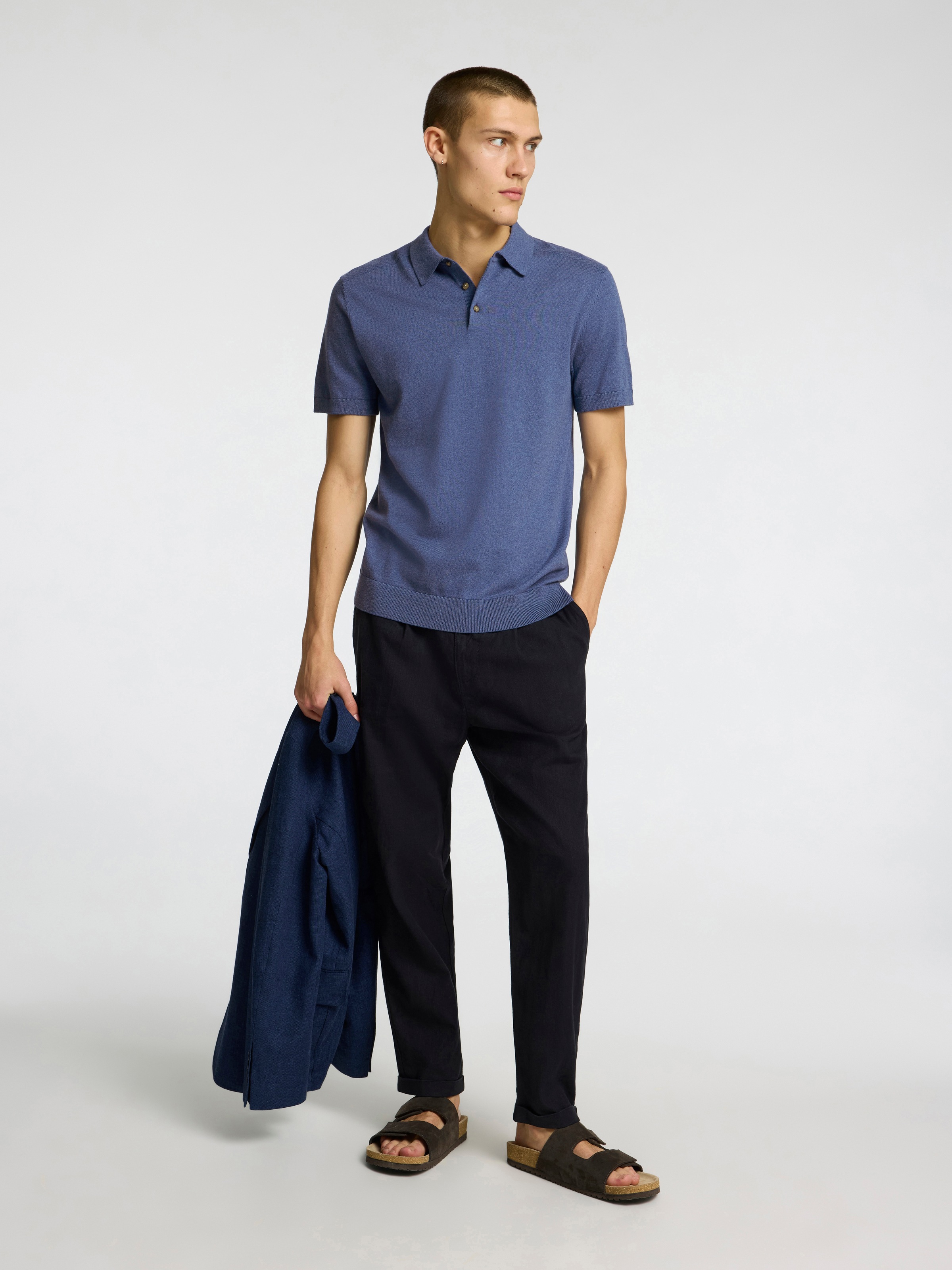 SELECTED HOMME Poloshirt »SLHBERG SS KNIT POLO NOOS«