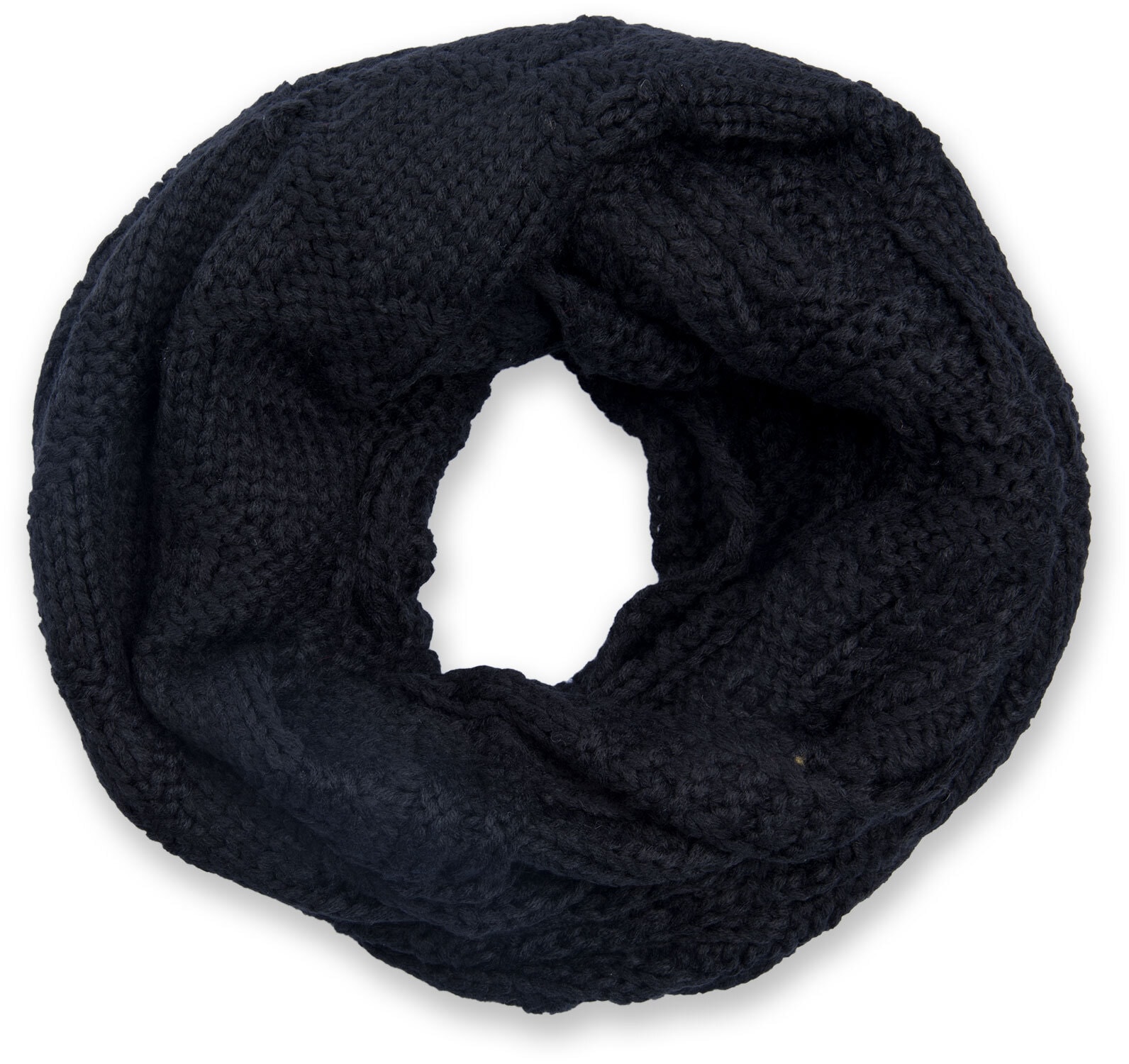 styleBREAKER Strickschal "Strick Loop mit Gitter und Rippenmuster" 1 Stk.