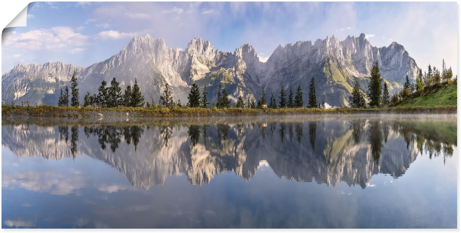 Artland "Wilder Kaiser in Tirol" Bilder von Europa 1 Stk. tlg. als Alubild, Leinwandbild, Poster in verschied. Größen