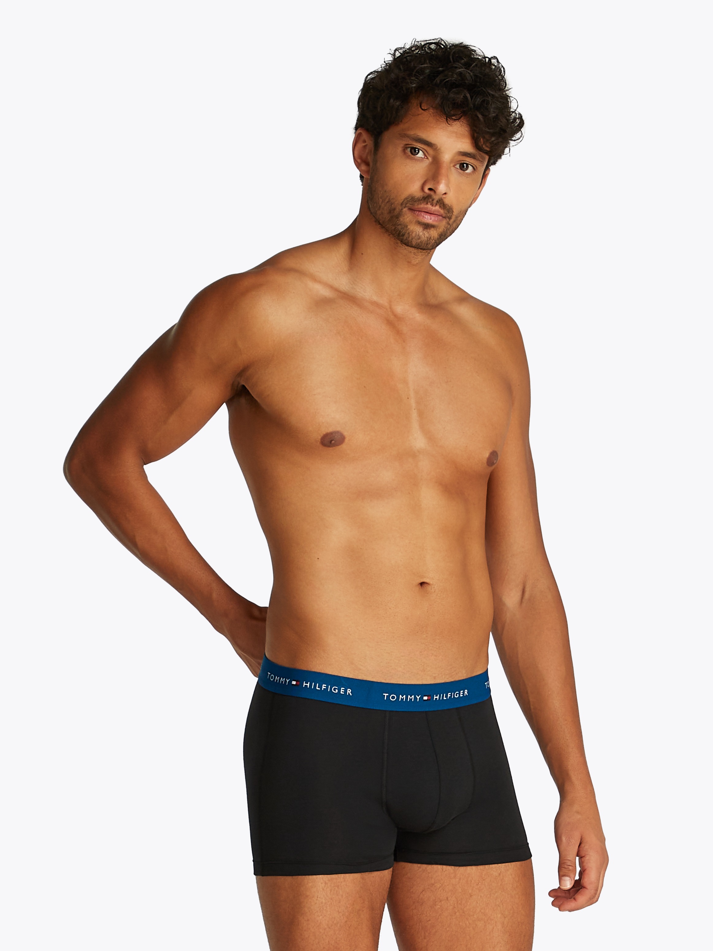Tommy Hilfiger Underwear Boxer "TRUNK 3 PACK", (3 St.), mit kontrastfarbene günstig online kaufen