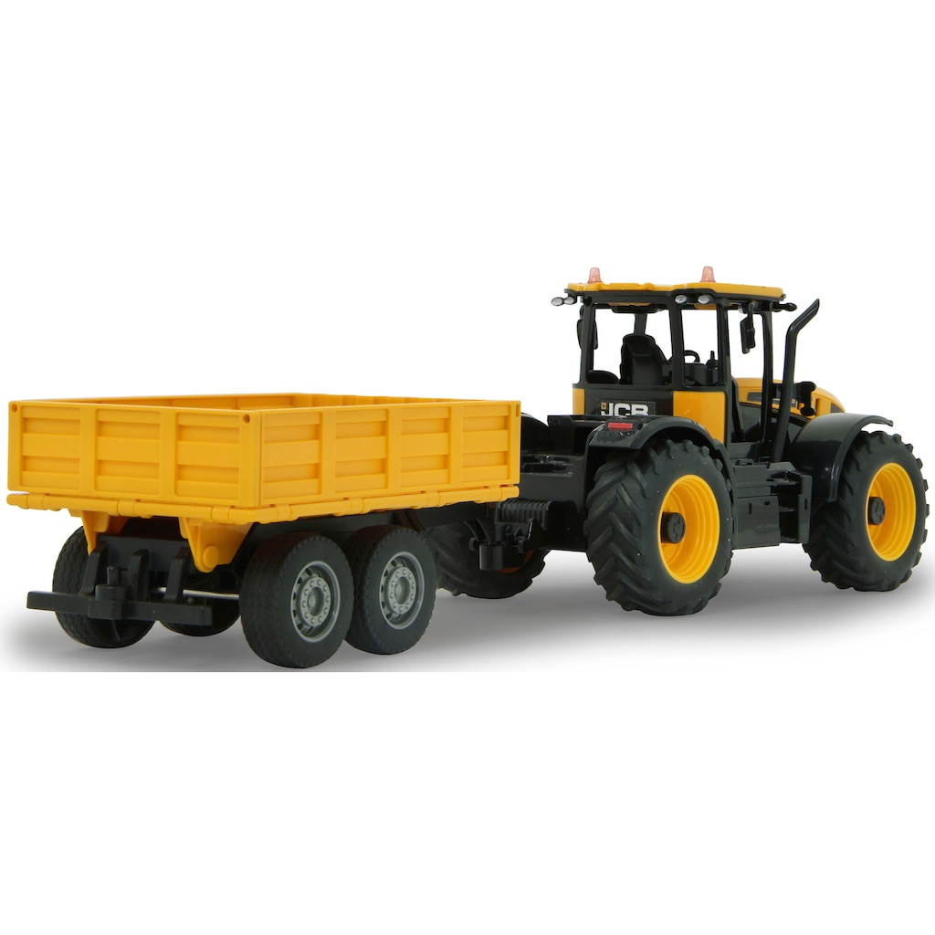 Jamara RC-Auto »JCB Fastrac Traktor mit Kippanhänger 1:24 - 2,4 GHz«, mit LED-Lichtern