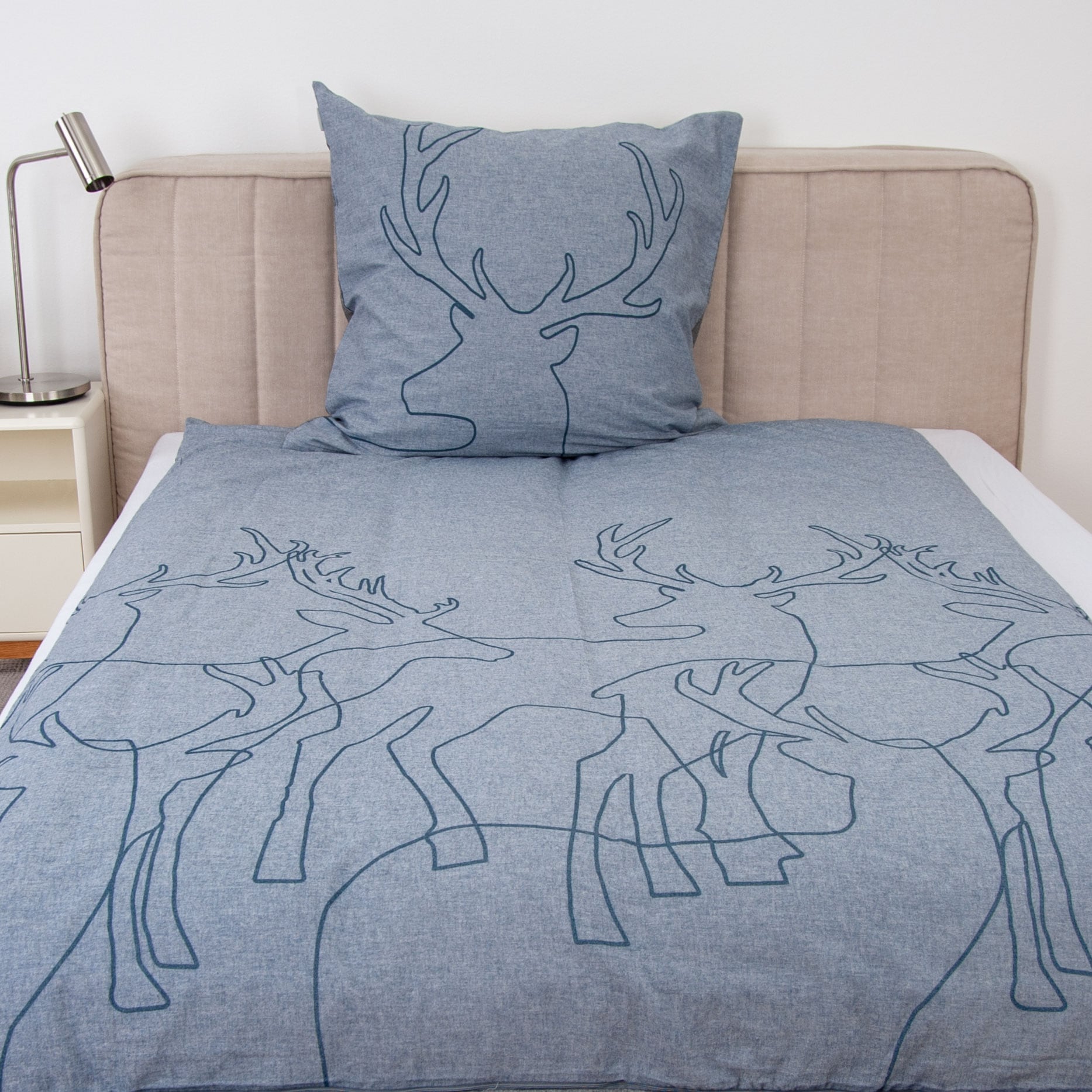 TOM TAILOR HOME Wendebettwäsche »Lennart in Gr. 135x200, 155x220 oder 200x200 cm, ideal für Weihnachten«, Flanell kuschelig warm im Winter, Weihnachtsbettwäsche aus Baumwolle