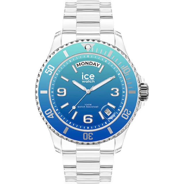 ice-watch Quarzuhr »ICE clear sunset - Turquoise - Medium - DAYDATE,  021435« kaufen | BAUR
