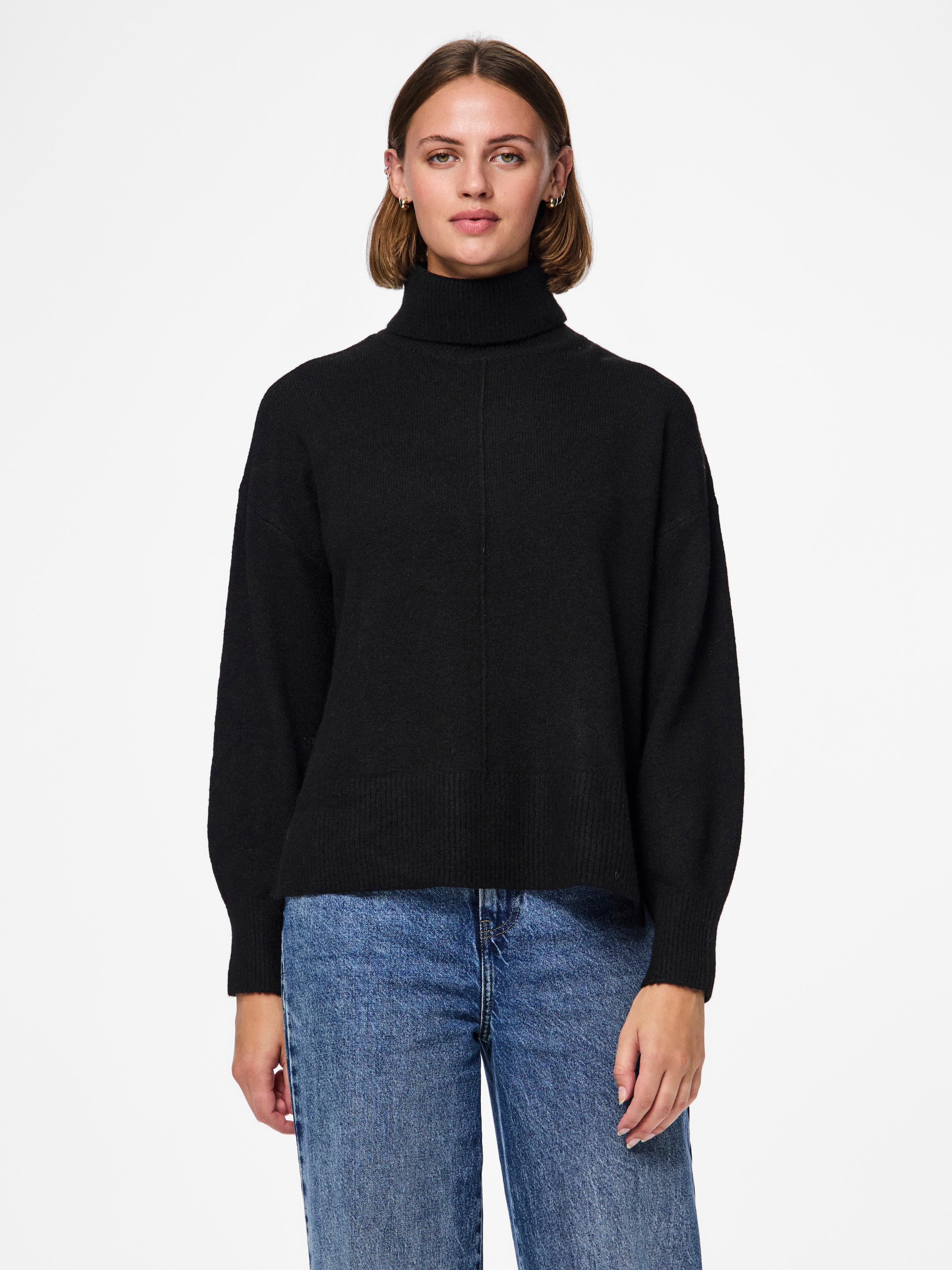 pieces Rollkragenpullover "PCMALOU LS ROLLNECK KNIT NOOS BC"