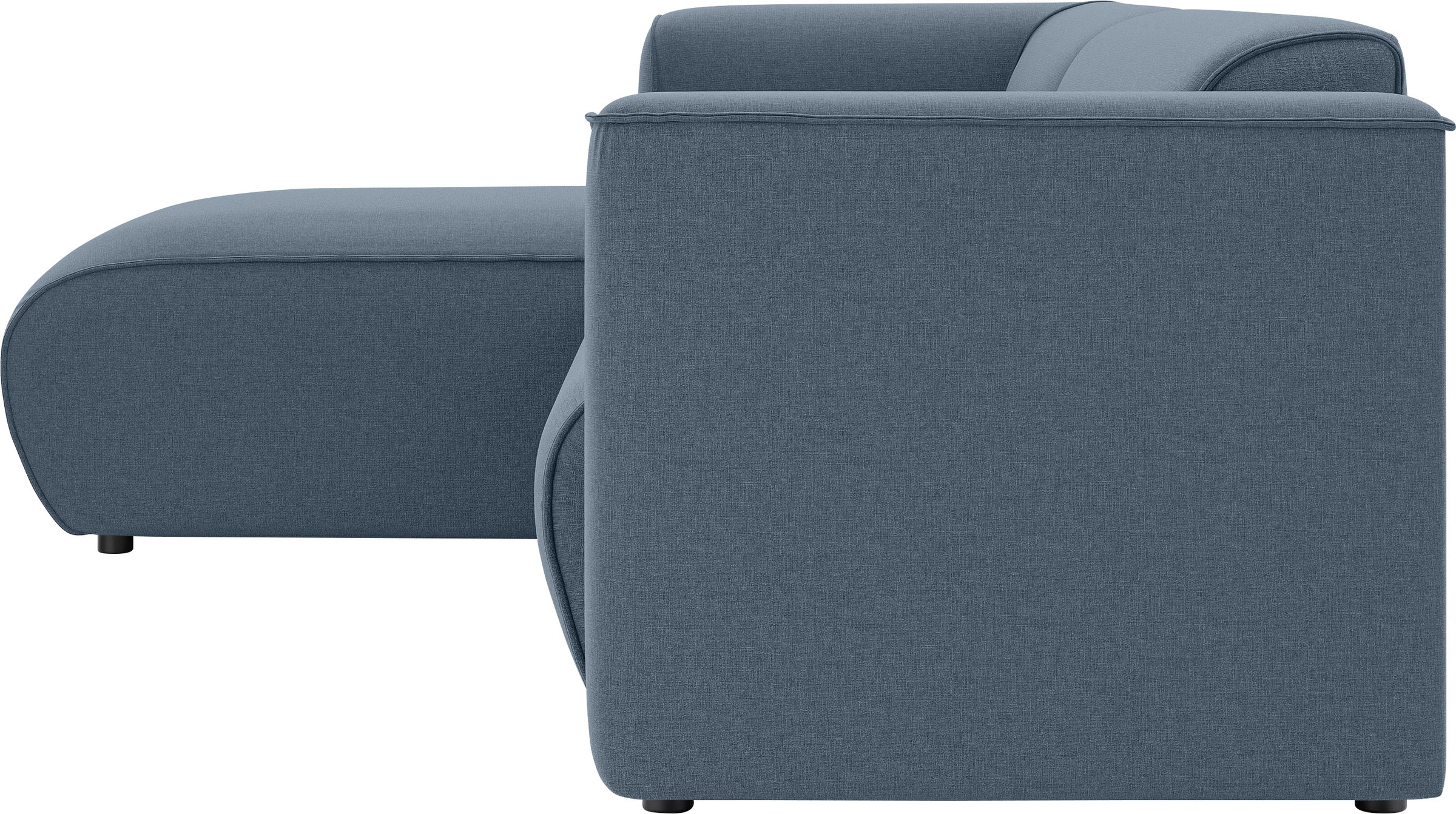 INOSIGN Ecksofa »MERID L-Form (257 cm), zeitlos & stilvolles Design,«, Aufwendig gepolstert, in Cord, Chenille und Struktur