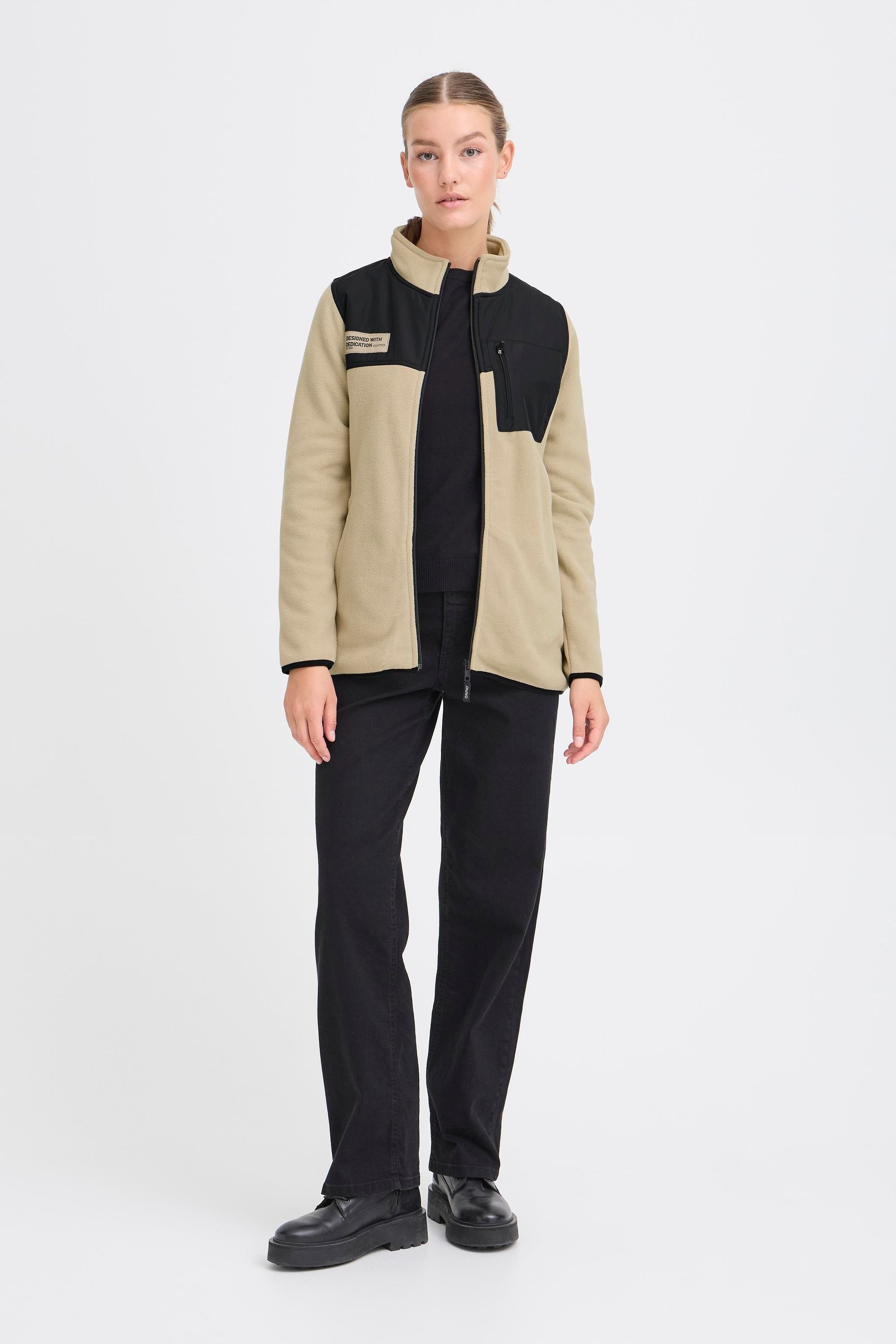 OXMO Trainingsjacke »Trainingsjacke OXNETE FLEECE JACKET«