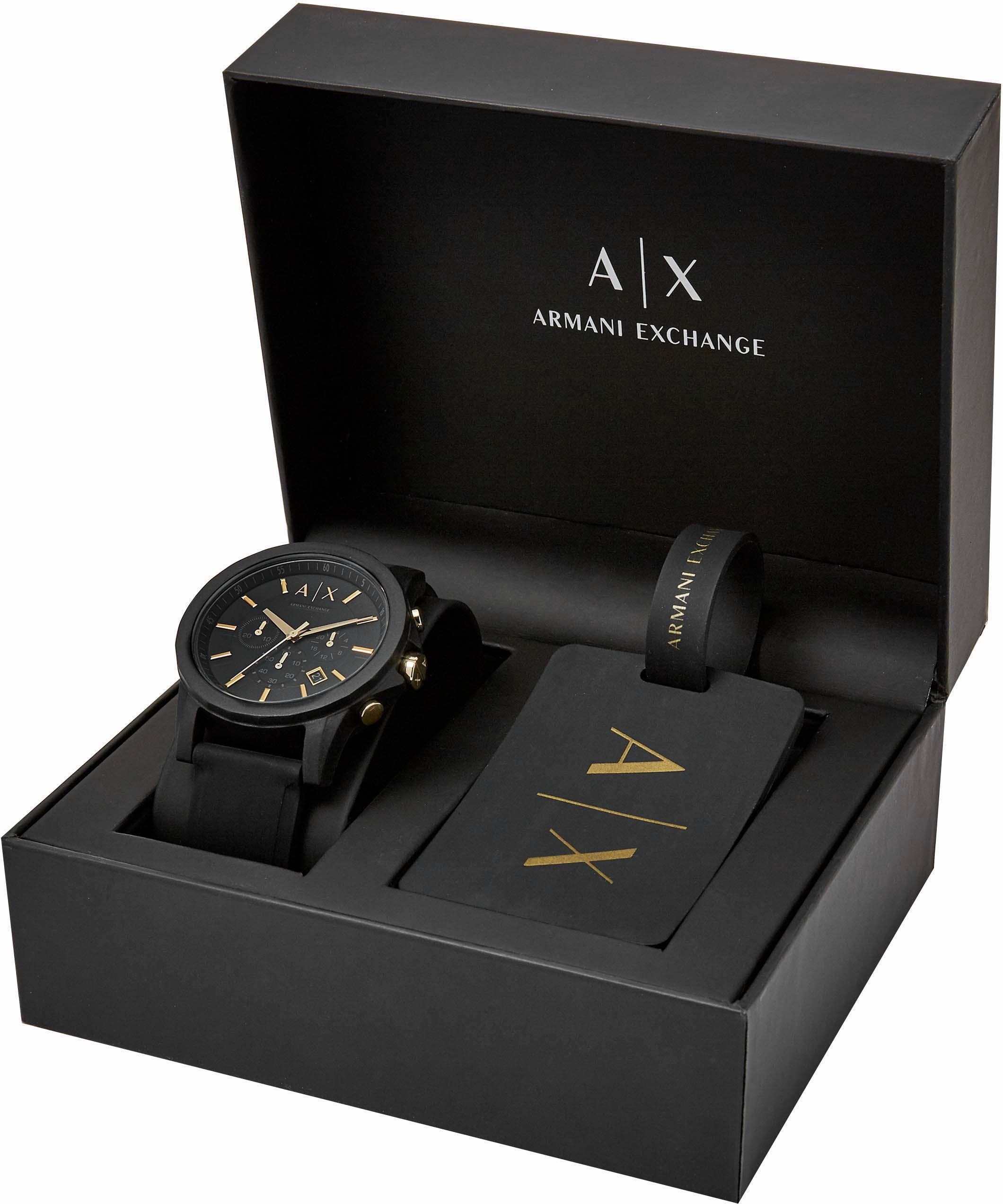 mit ideal bestellen (Set, 1 | Geschenk Chronograph »AX7105«, ▷ ARMANI Kofferanhänger, als tlg.), auch 2 BAUR EXCHANGE