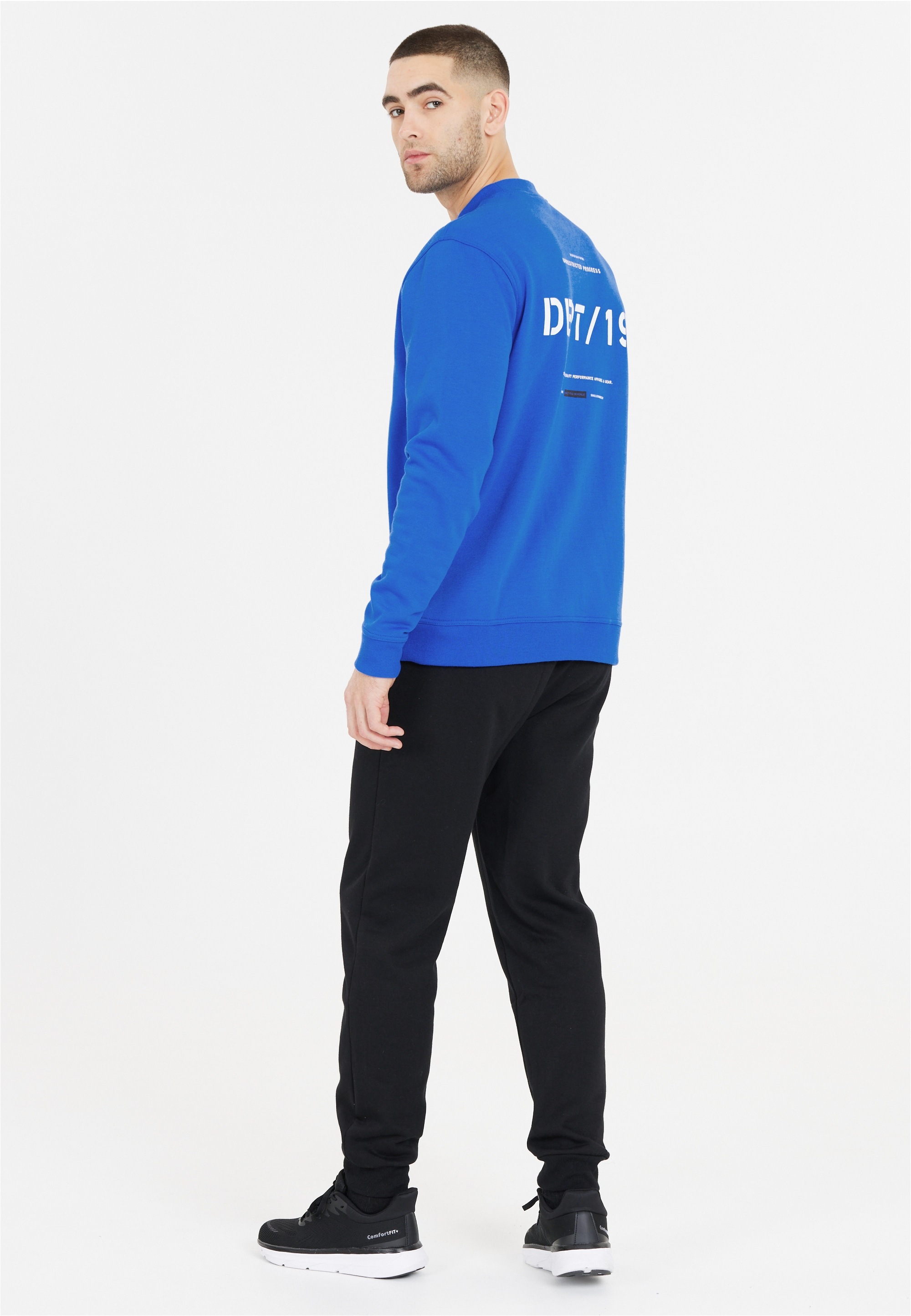 Sweatshirt VIRTUS "Deran", Herren, Gr. L, blau, 45% Polyester, 35% Baumwolle, 20% Polyester, bedruckt, normal, Rundhals, Sweatshirts Sweatshirt, Mit weichem Tragegefühl 3