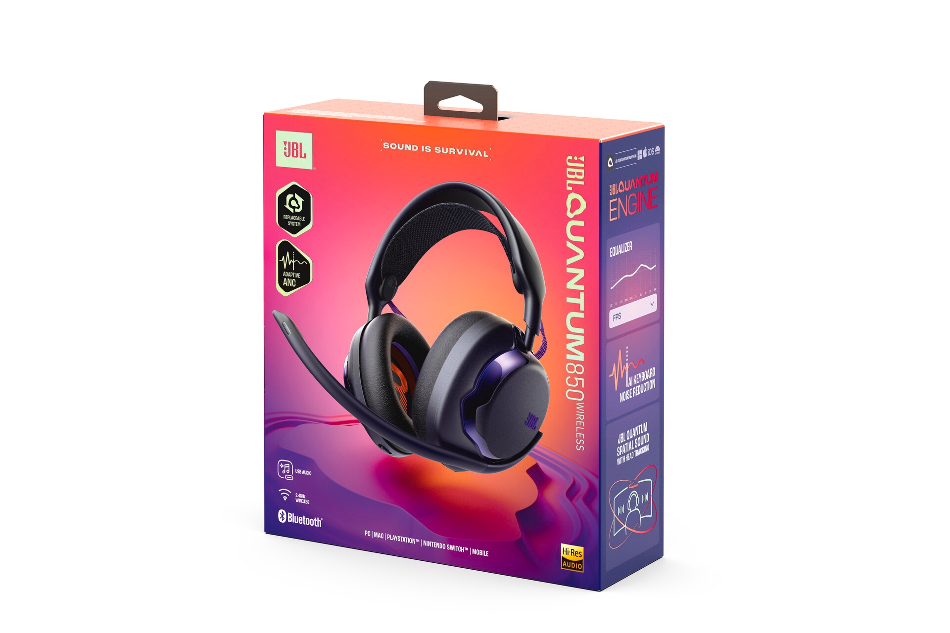 JBL Gaming-Headset »Quantum 850« A2DP Bluetooth Freisprechfunktion