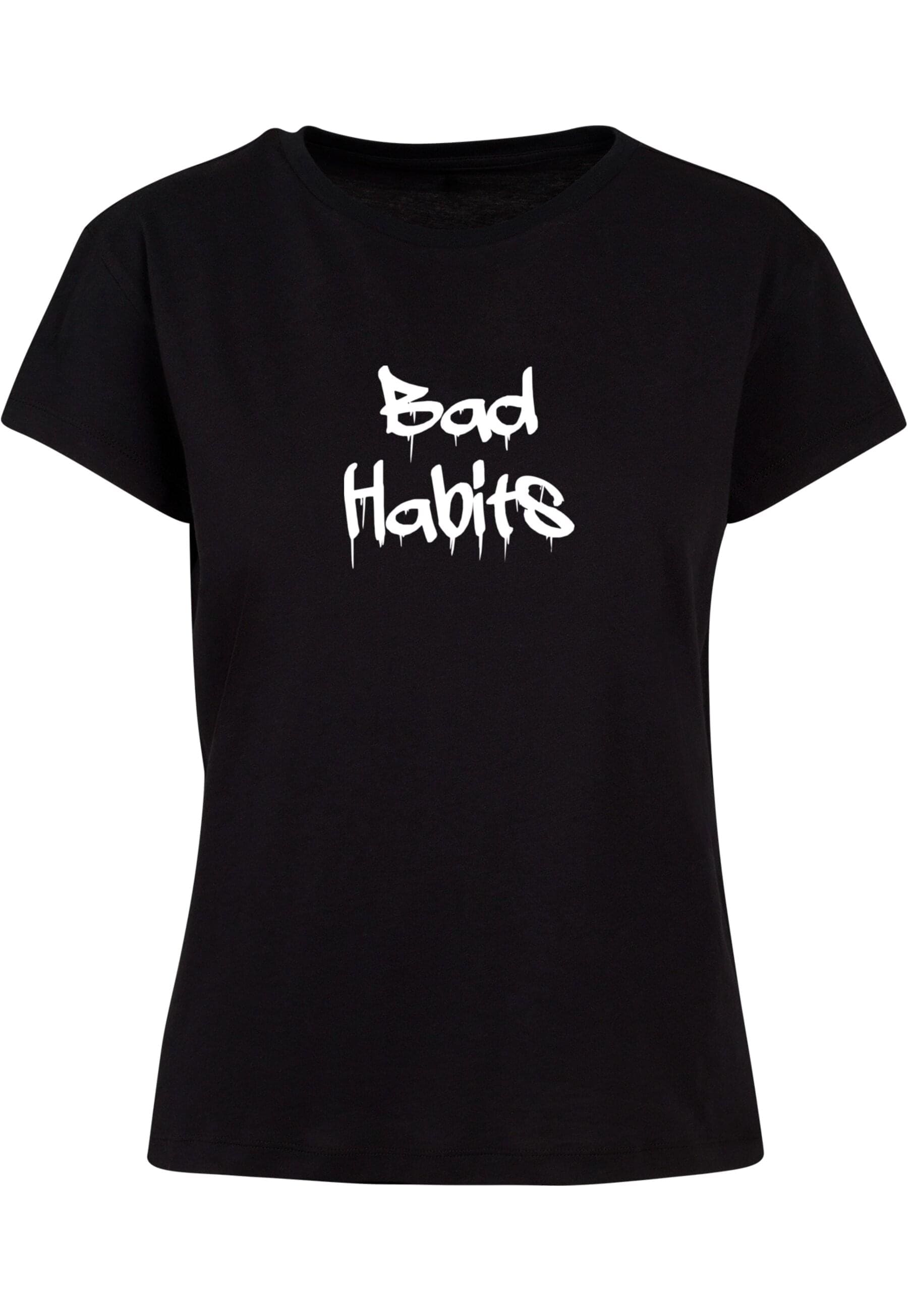 Merchcode T-Shirt »Merchcode Damen Ladies Bad Habits Box Tee«, (1 tlg.)