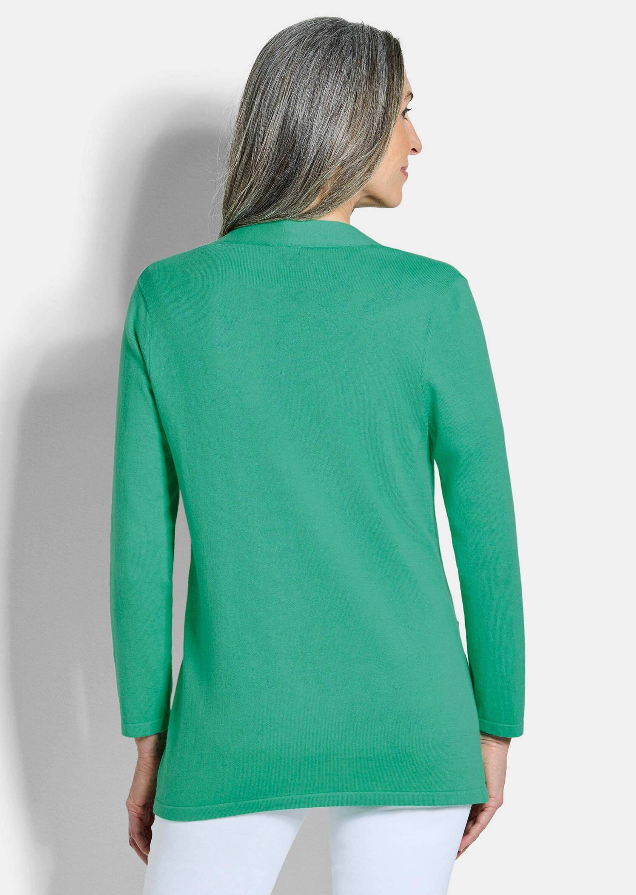 GOLDNER Strickjacke »Kurzgröße Elegante Strickjacke mit Kaschmir« mit Kaschmieranteil