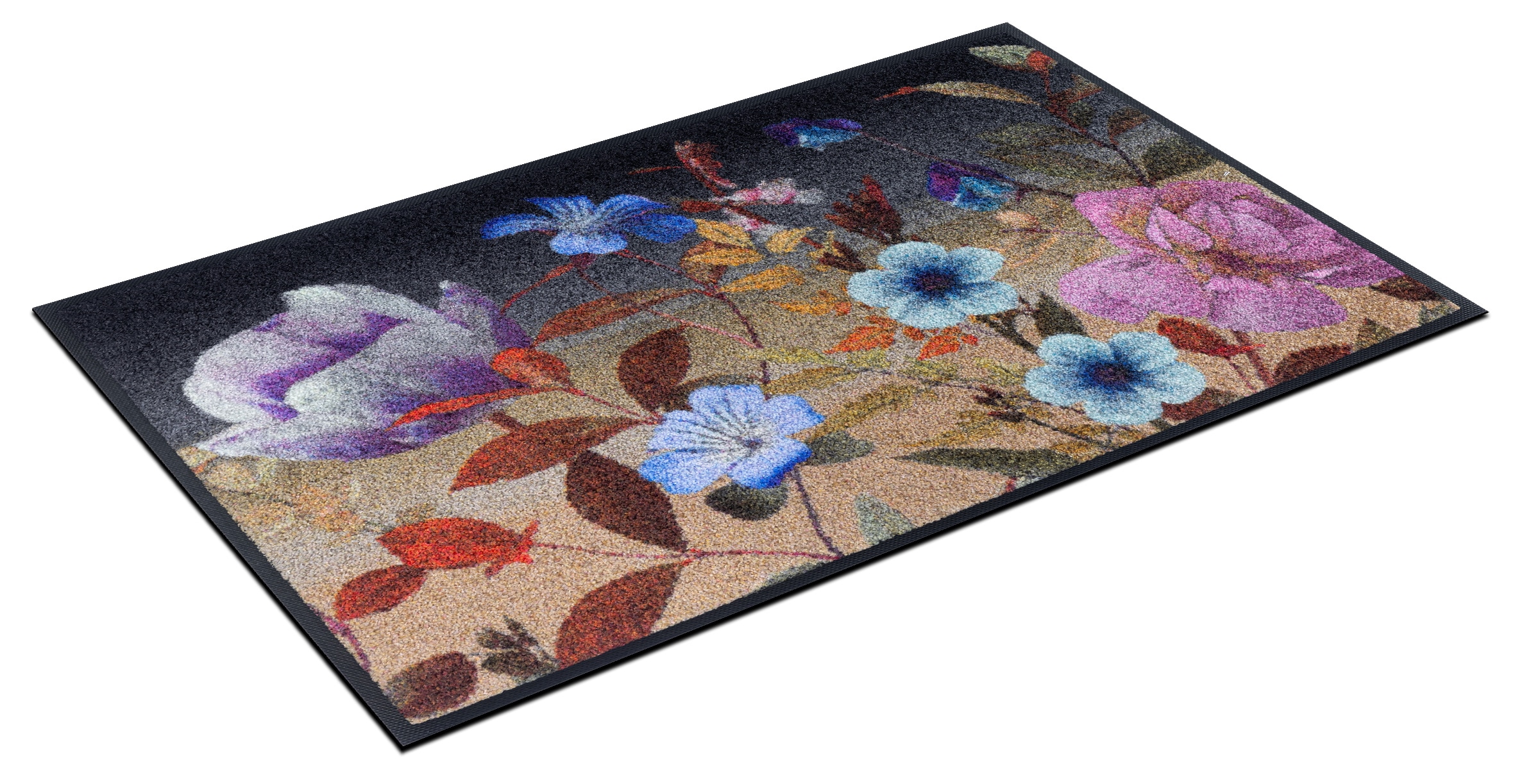 wash+dry by Kleen-Tex Fußmatte »Midnight Blooms«, rechteckig, 7 mm Höhe