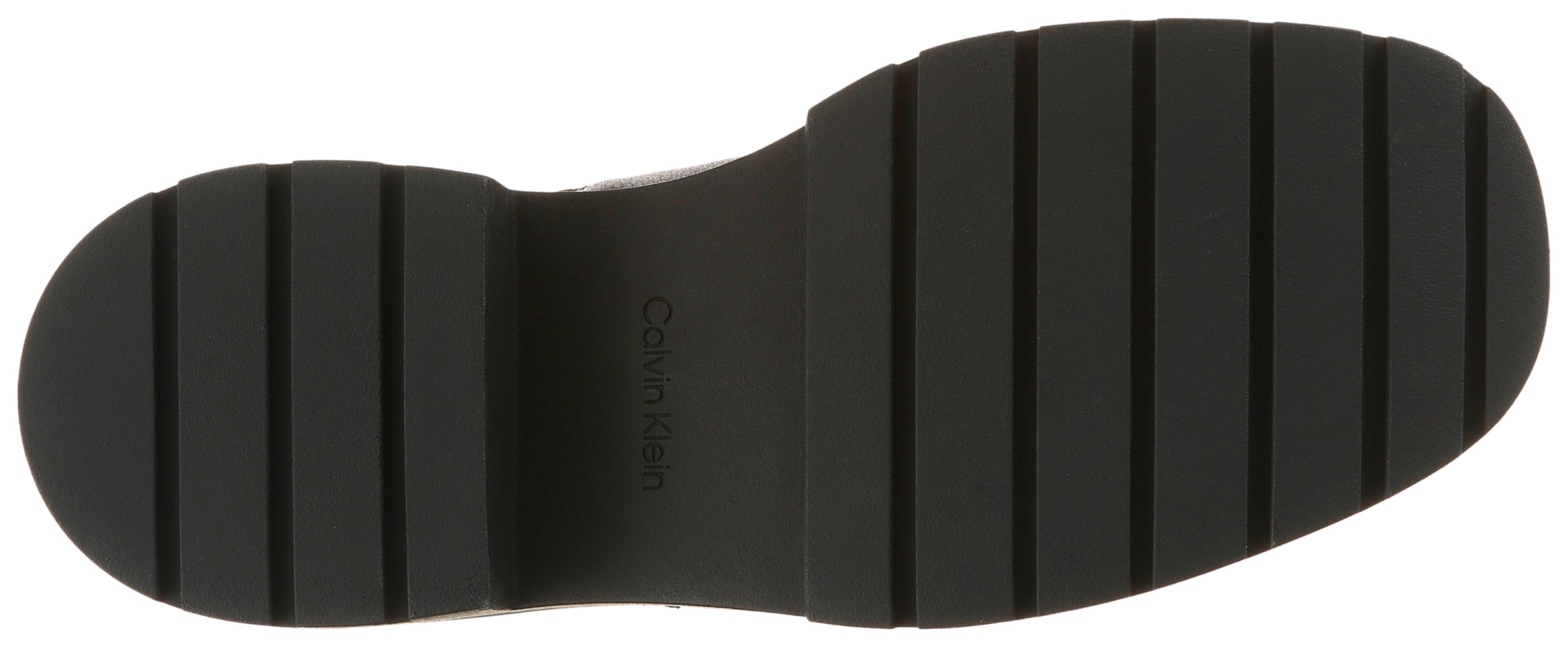 Calvin Klein Jeans Chelseaboots »CHUNKY CHELSEA BOOT LTH«, Schlupfboots, Stiefelette mit praktischer Anziehlasche