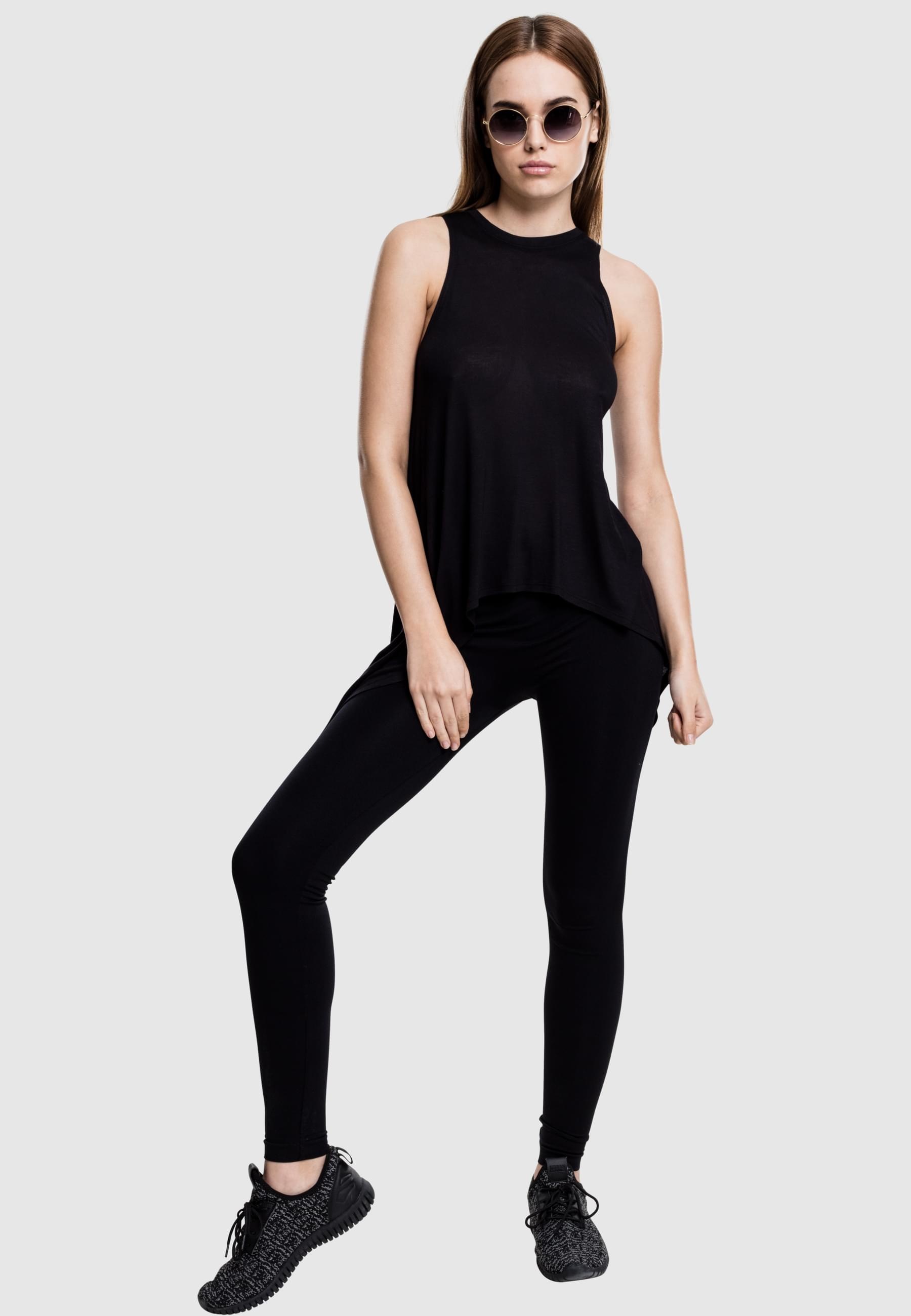 URBAN CLASSICS Muskelshirt »Urban Classics Damen Ladies HiLo Viscose Top«, (1 tlg.)