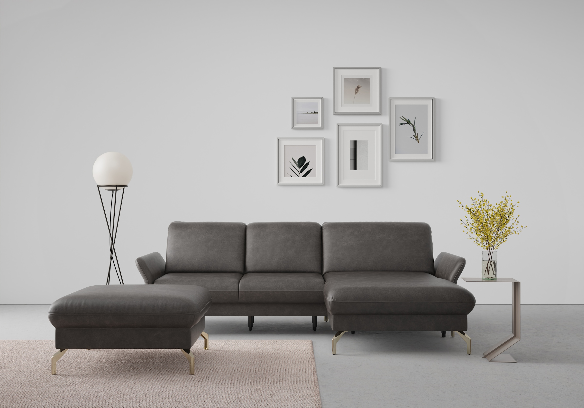 sit&more Ecksofa "Fashion L-Form", wahlweise mit Kopfteilverstellung, Vorzi günstig online kaufen