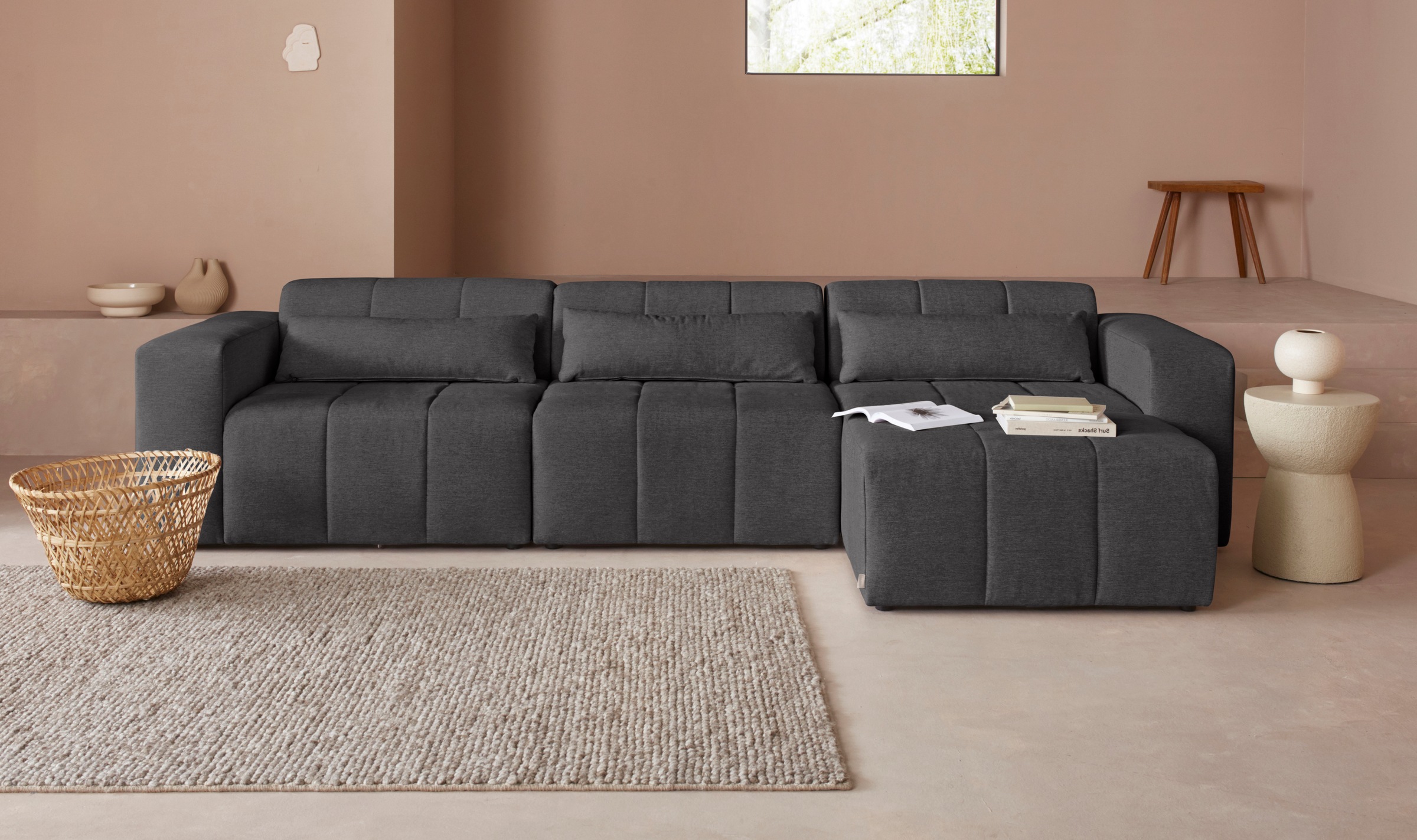 LeGer Home by Lena Gercke Ecksofa »Maileen L-Form«, Modulsofa, bestehend aus 4 Modulen, Farben mixbar