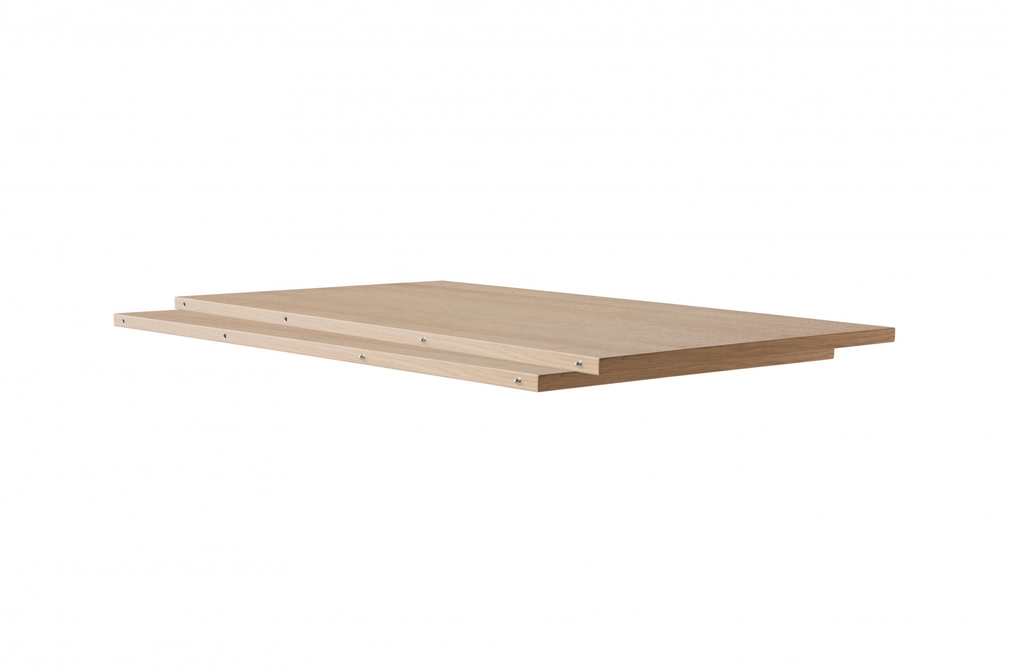 Esstisch HAMMEL FURNITURE "Join XXL, ausziehbar 220-541cm, mit 6 Einlegeplatten - bis 18 Personen", beige (natur), B:327cm H:75cm, Tischplatte: Eichenfurnier, weiß pigmentierter Mattlack. Kanten aus massiver Eiche, weiß pigmentiert. Gestell: Eiche massiv, 3