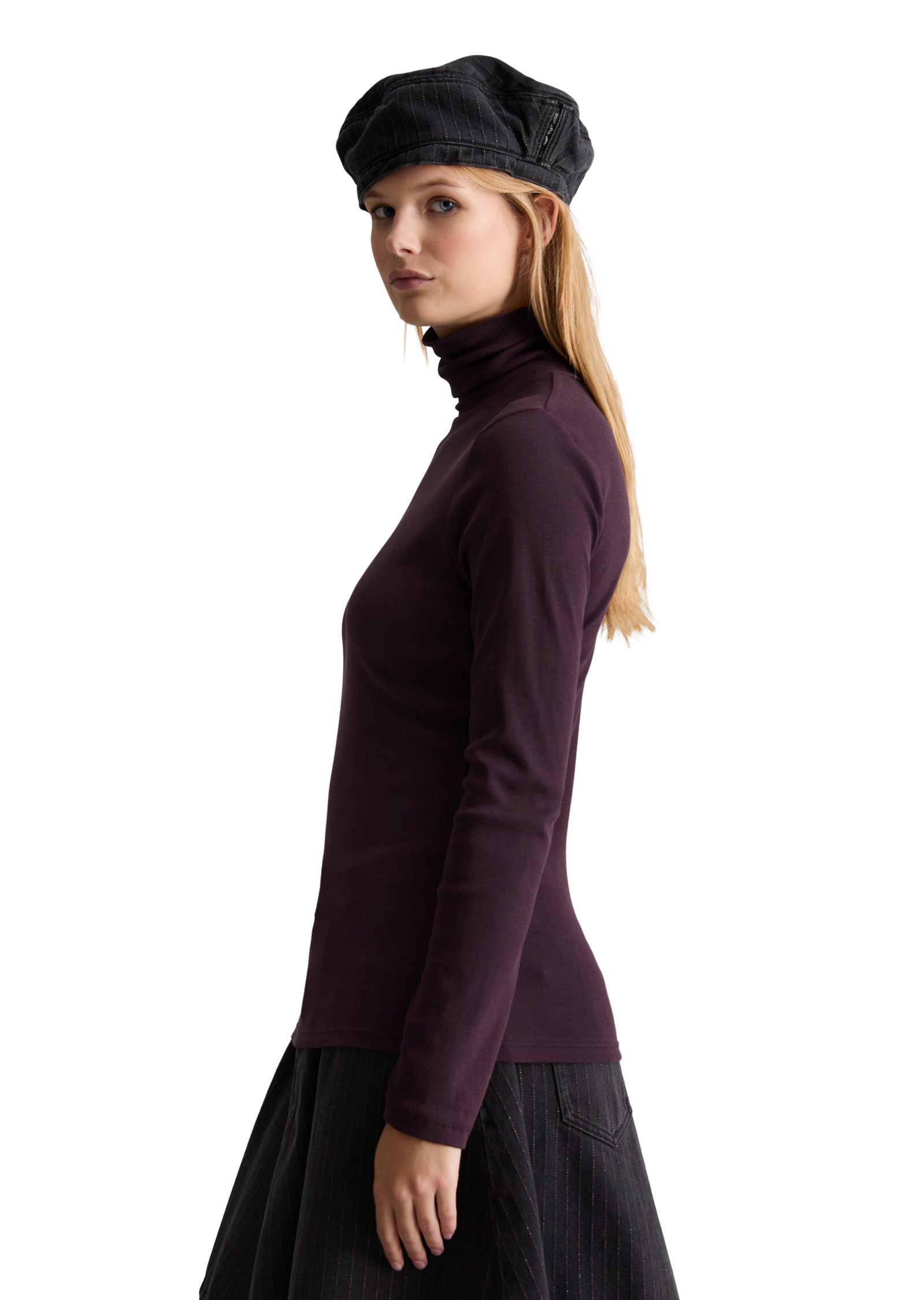 Marc O'Polo DENIM Langarmshirt »aus softem Ripp-Jersey«