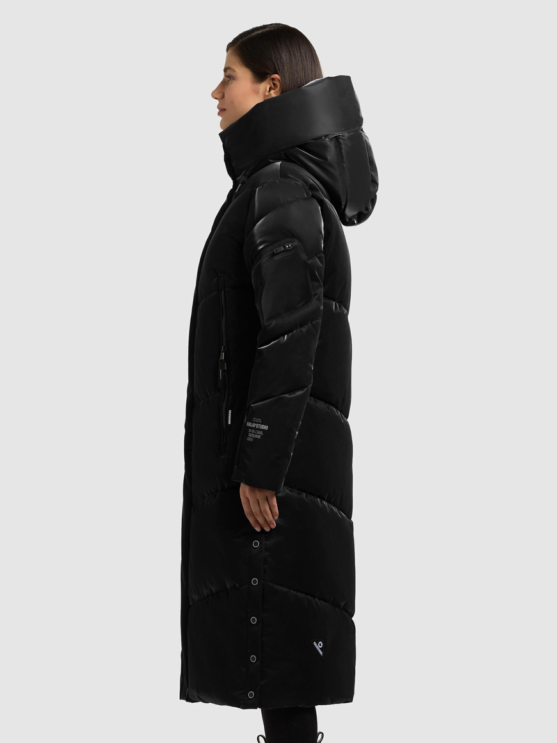 khujo Wintermantel »Pulset Shiny« Winter Steppmantel aus einem auffällig glänzendem Material