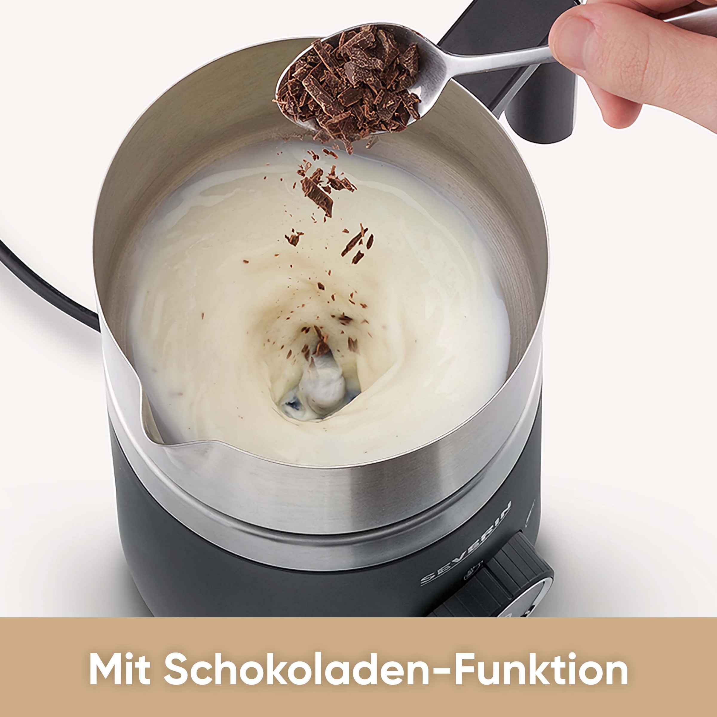 Severin Milchaufschäumer »SM 3585 Spuma 500« 500 W Induktion punktgenaues Ausgießen - Barista-Ausgusszotte, mit Schokoladenfunktion