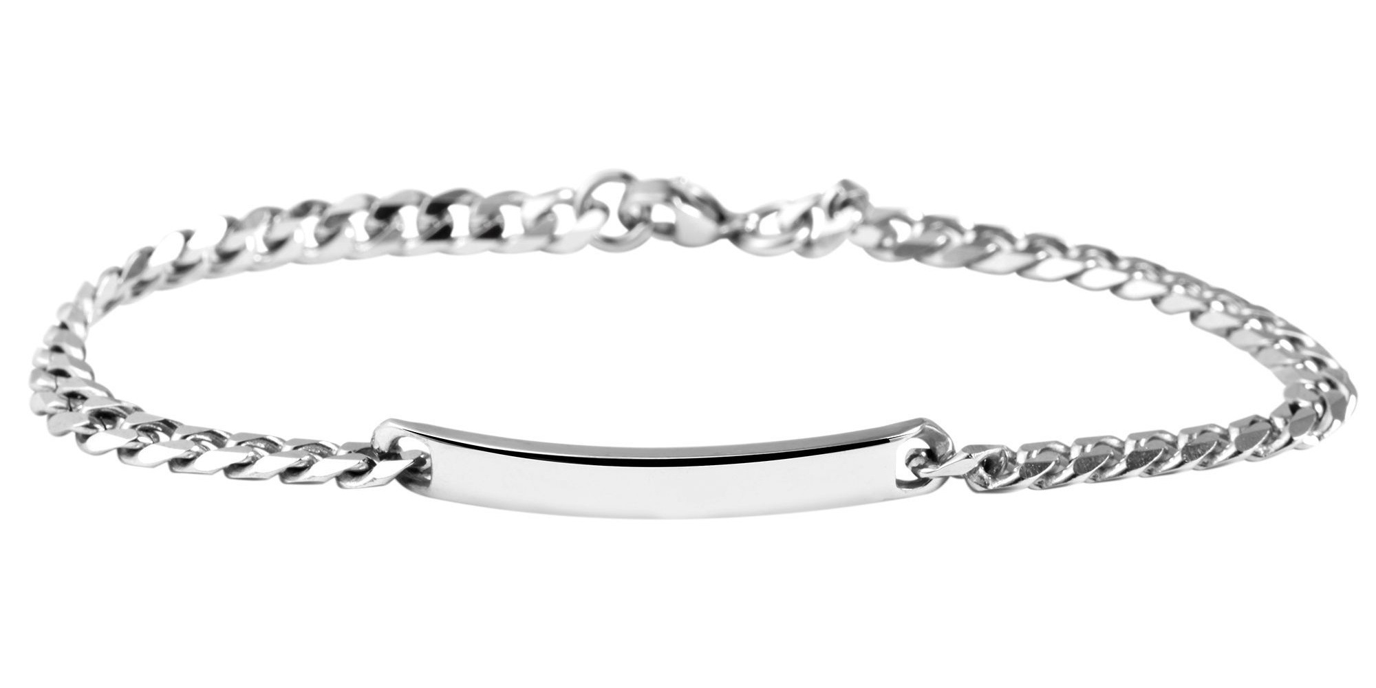 Adelia's Unisex Chain Bracelet Silver 22.5cm