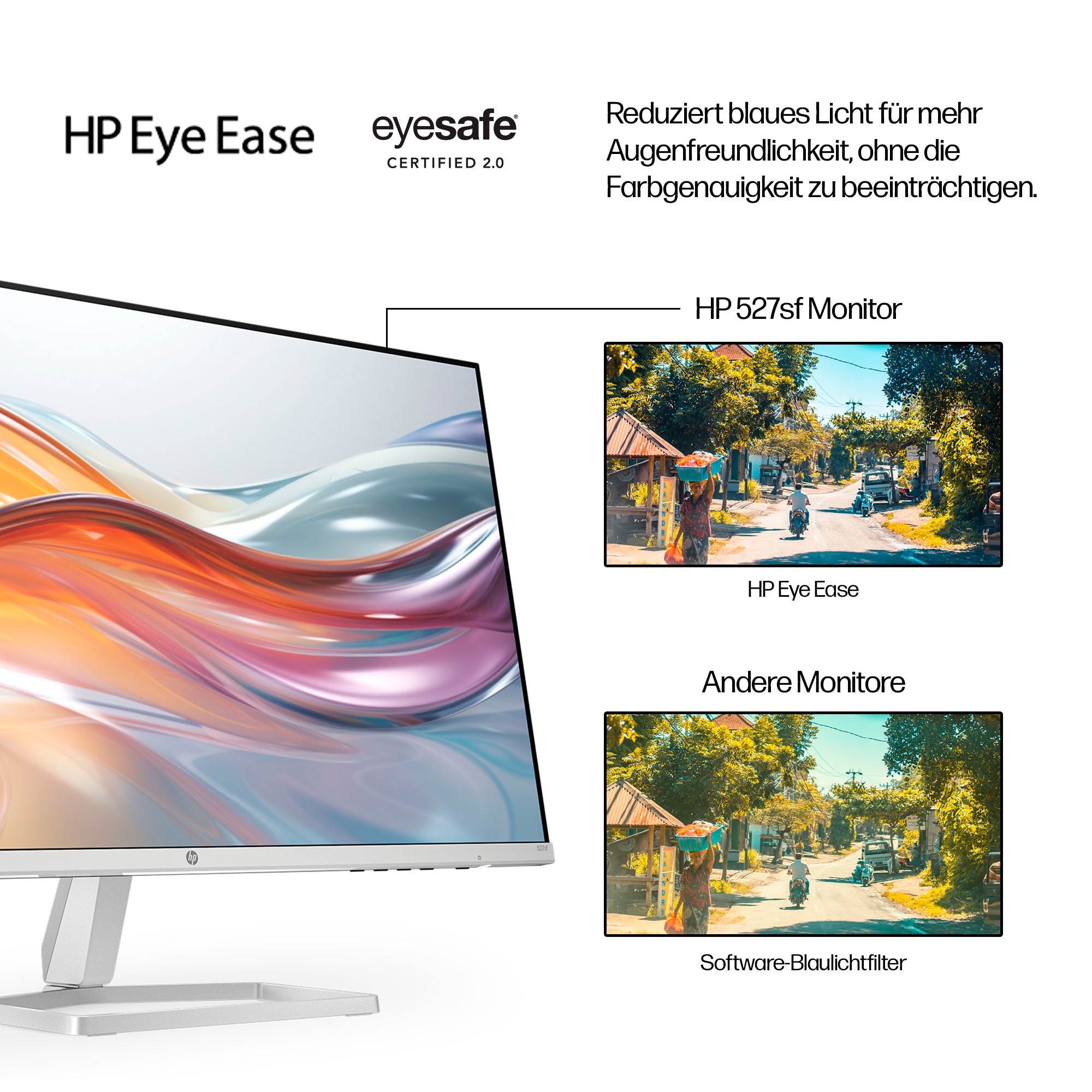HP LED-Monitor »527sf (HSD-0173-K)«, 69 cm/27 Zoll, 1920 x 1080 px, Full HD, 5 ms Reaktionszeit, 100 Hz