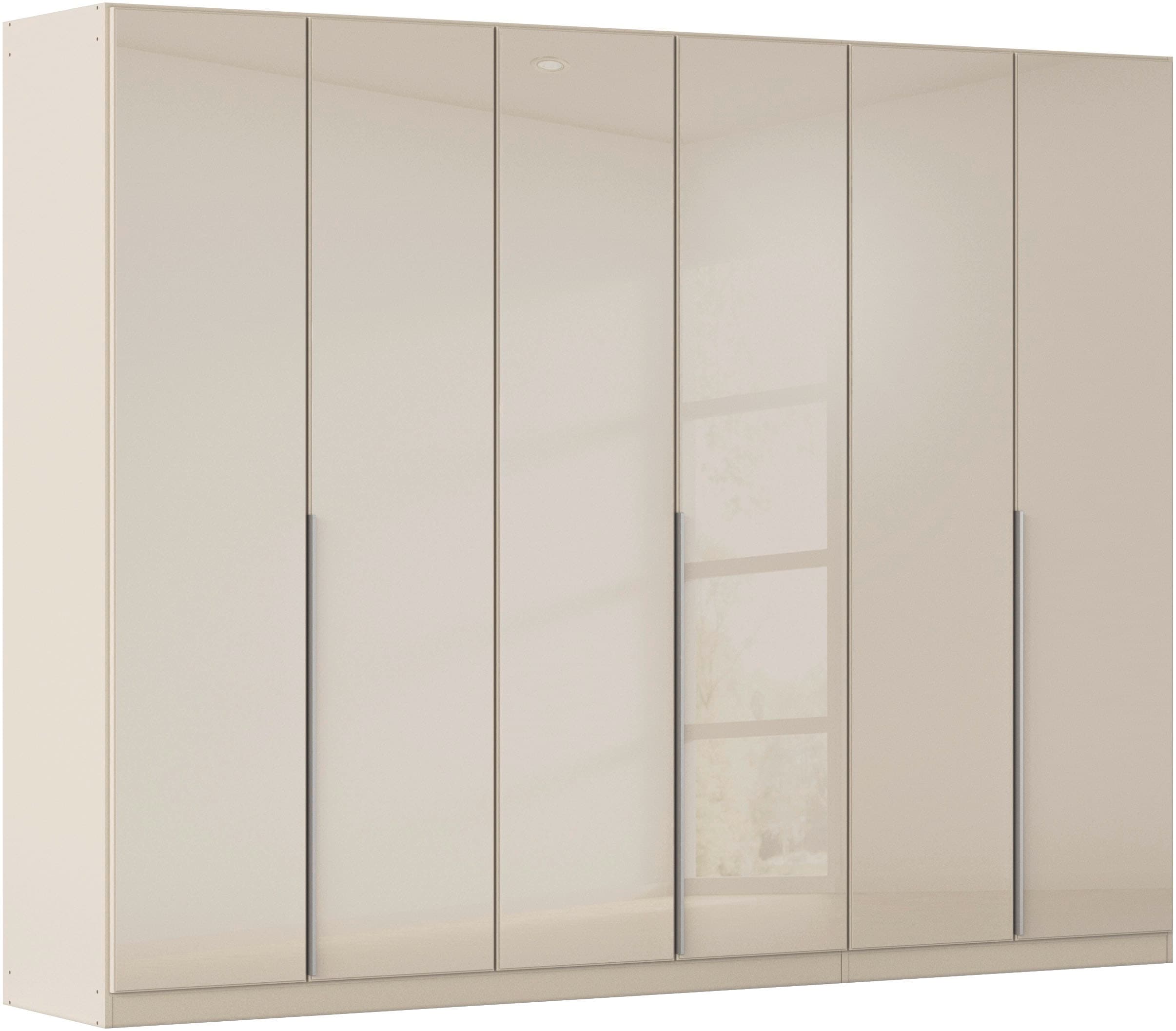OTTO home Drehtürenschrank "Kleiderschrank Kleiderschränke Schrank Garderobe AGORDO mit Glasfront" in zwei Griff-Farben, Breiten 91-405 cm, durchdachte Innenausstattung, in 8 Breiten und 2 Höhen MADE IN GERMANY