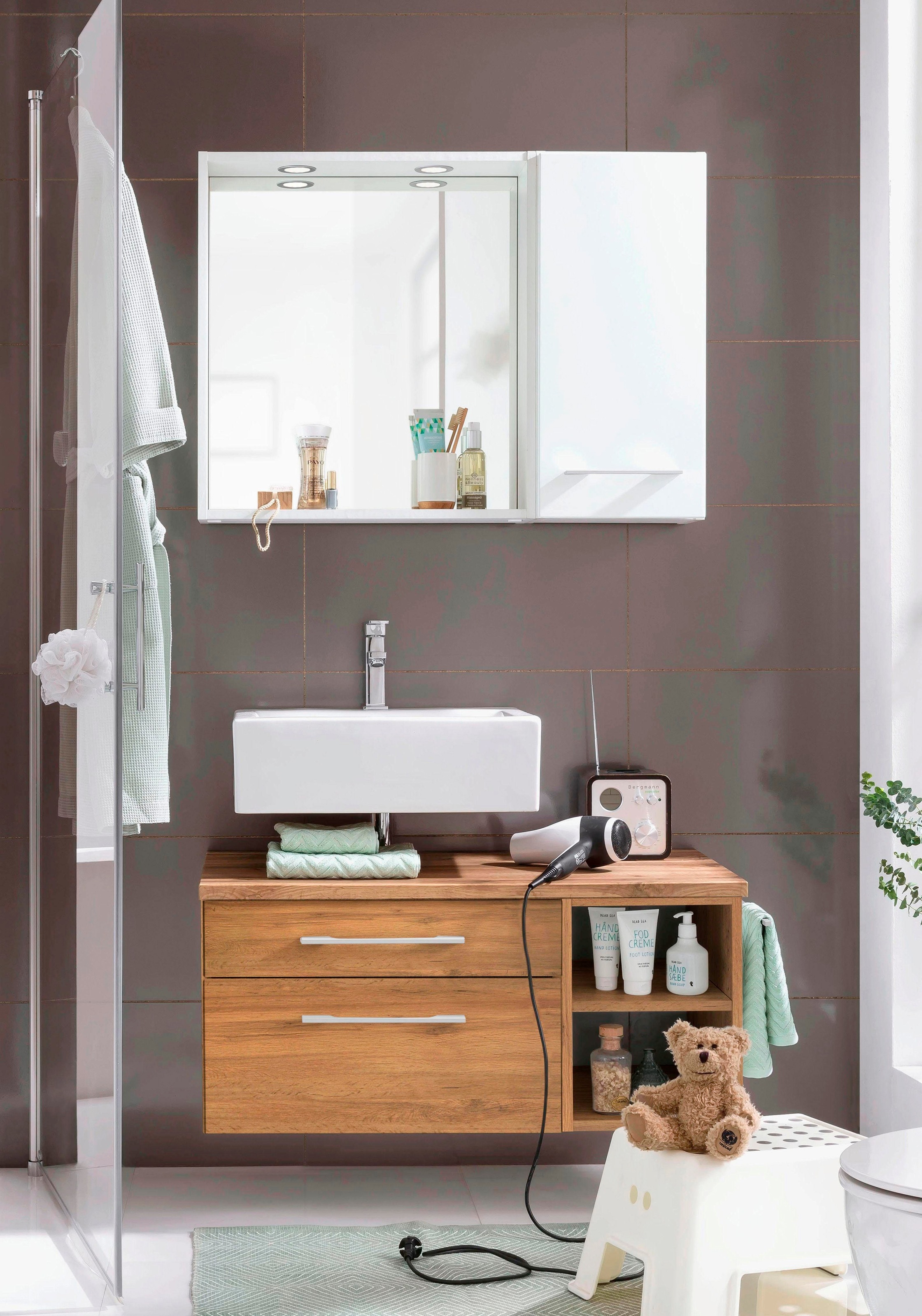 welltime Badmöbel-Set "Davos" 3 Stk. tlg. günstig online kaufen