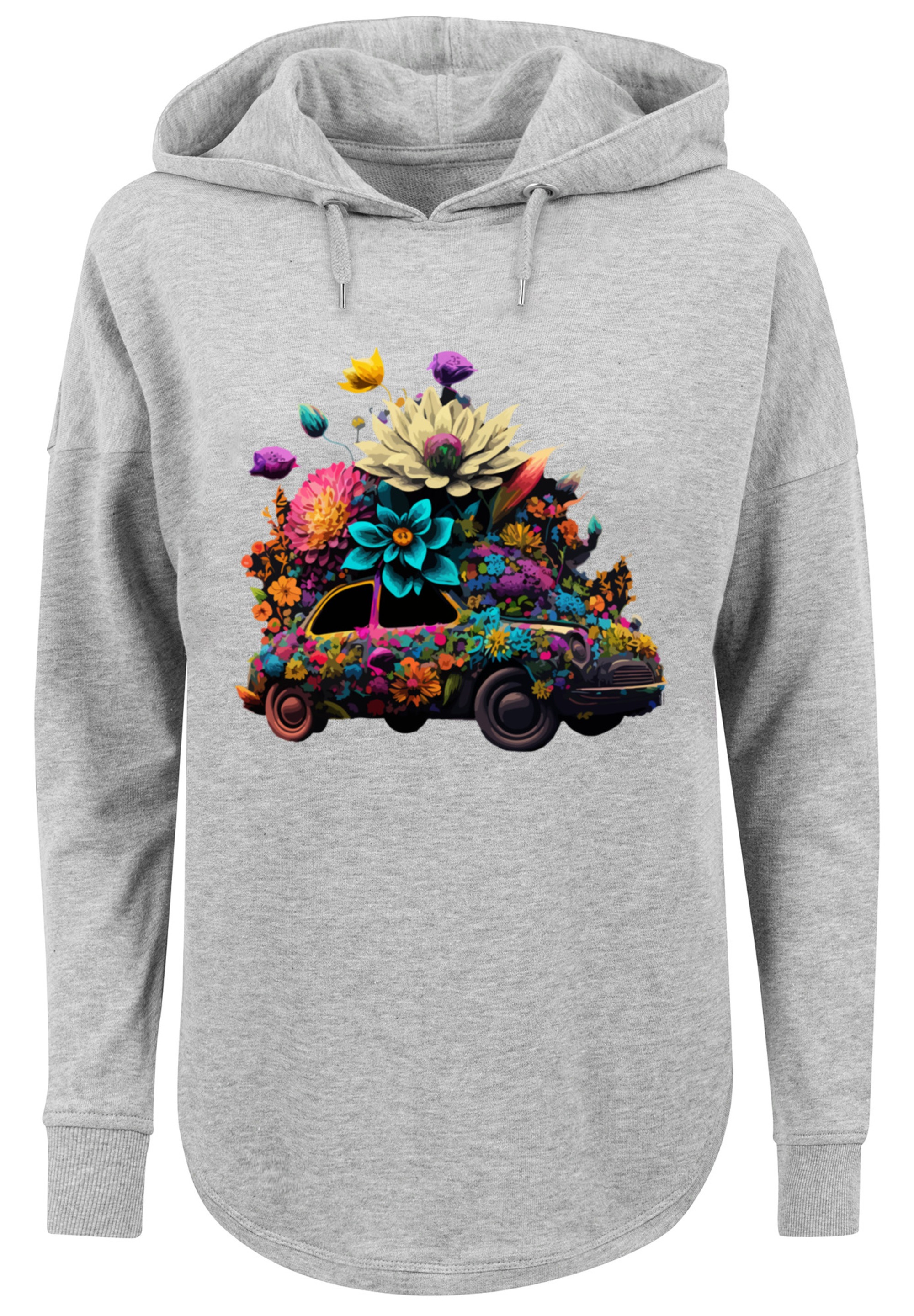 F4NT4STIC Kapuzenpullover »Blumen Auto Oversize Hoodie«, Print