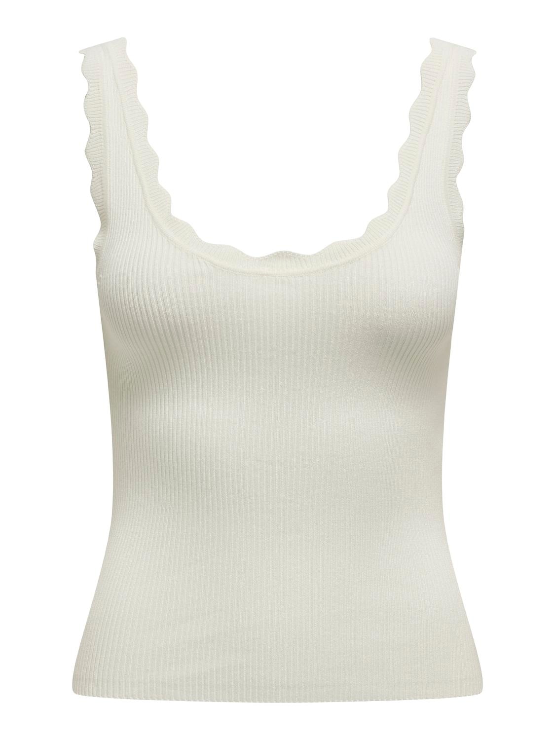 JDY Stricktop »JDYNANNA S/L SCALLOP EDGE TOP KNT NOOS«