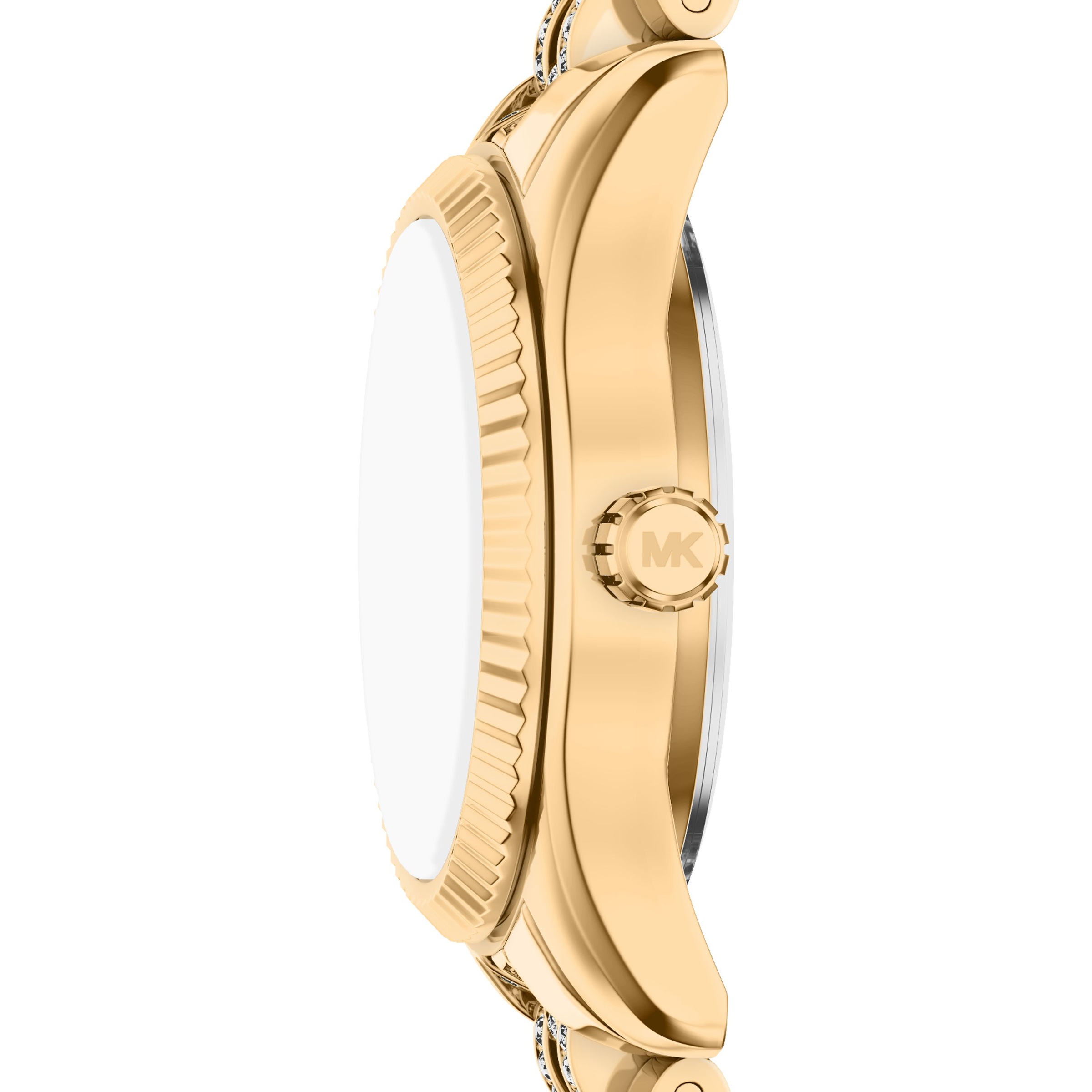 MICHAEL KORS Quarzuhr »LEXINGTON« Armbanduhr, Damenuhr, Edelstahlarmband, analog, Glassteine