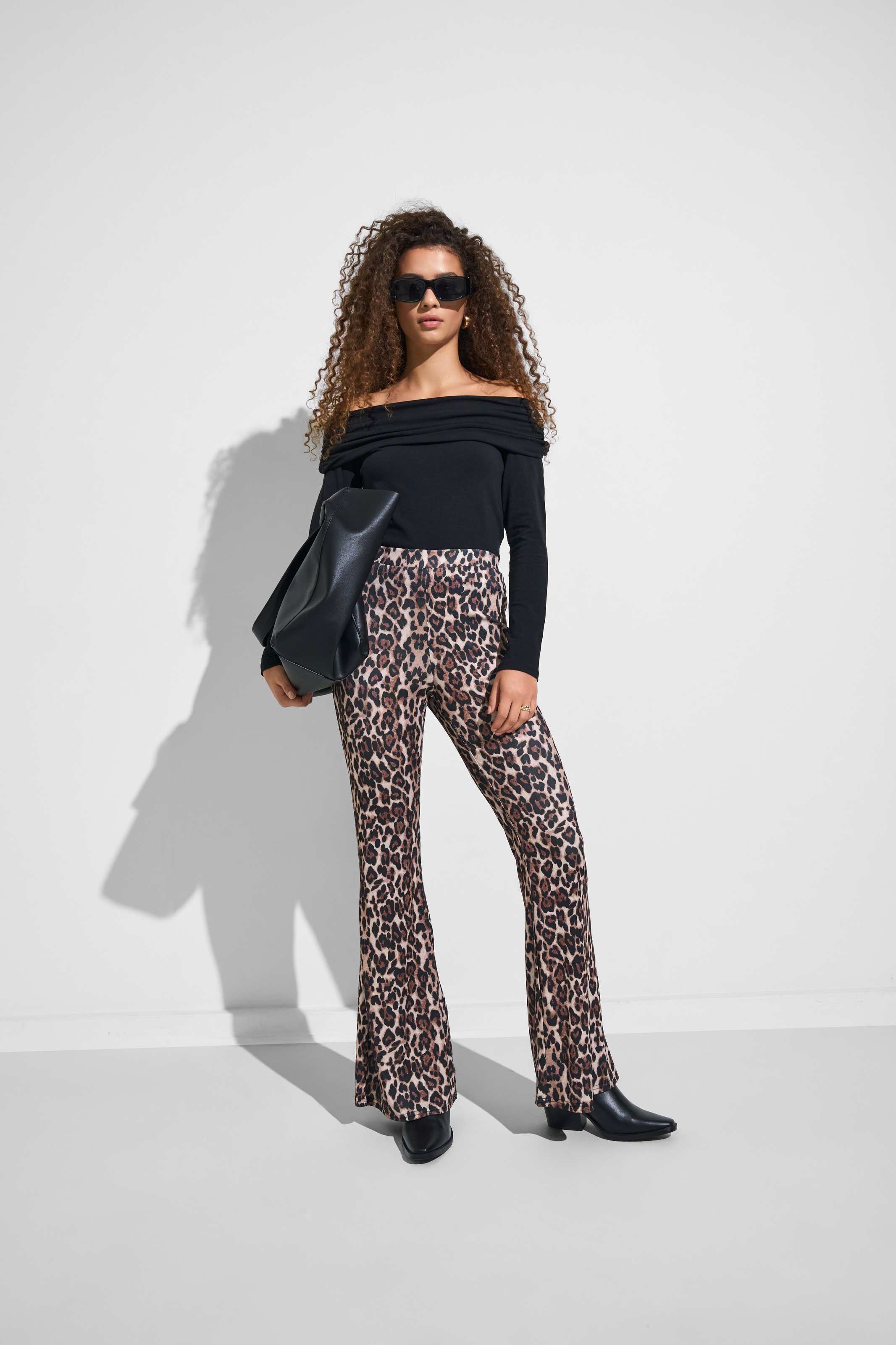 ONLY Highwaist Leggings »ONLANNA RIB FLARED AOP LEGGING CS JRS«