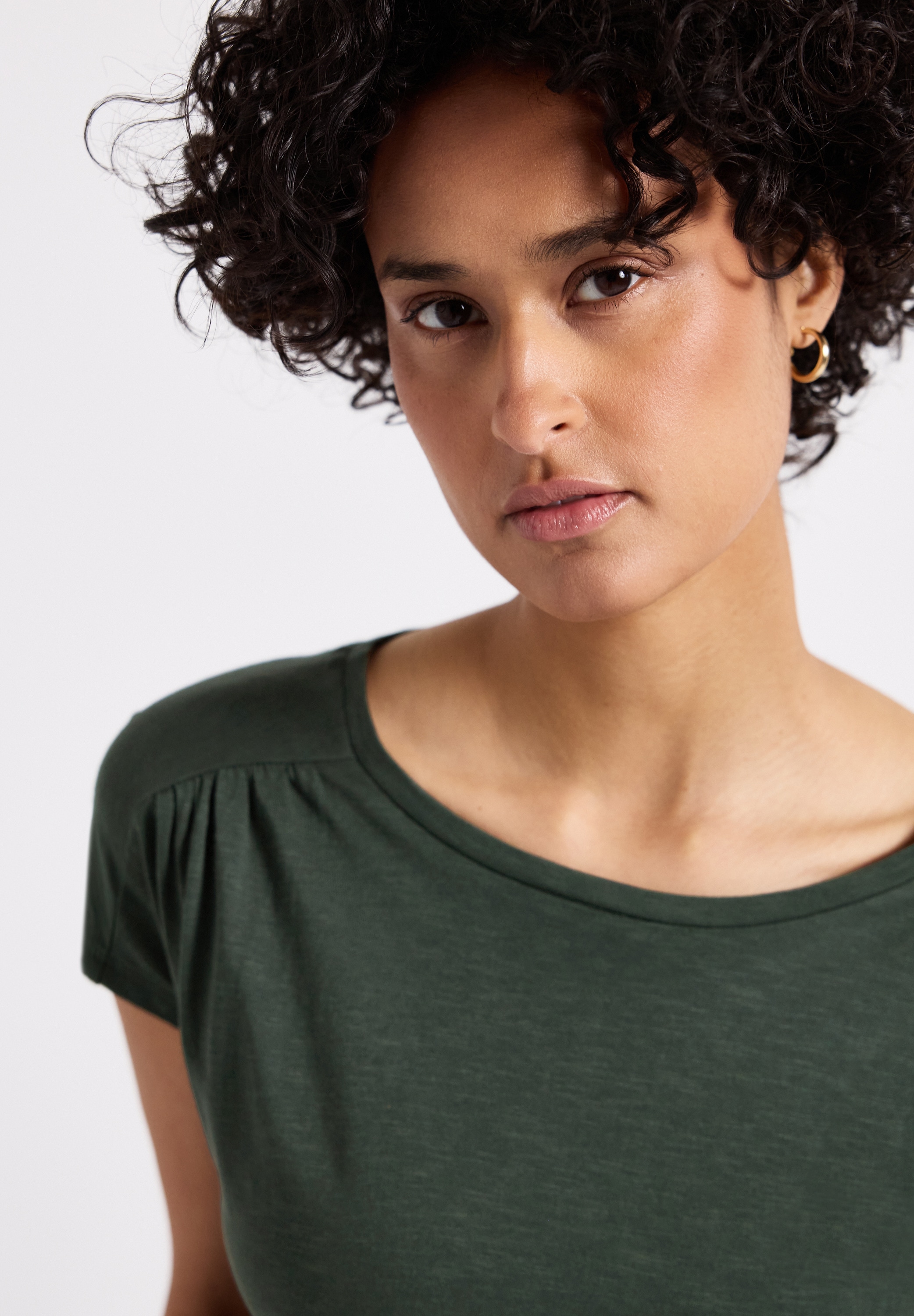 STREET ONE Shirttop, mit Raffung