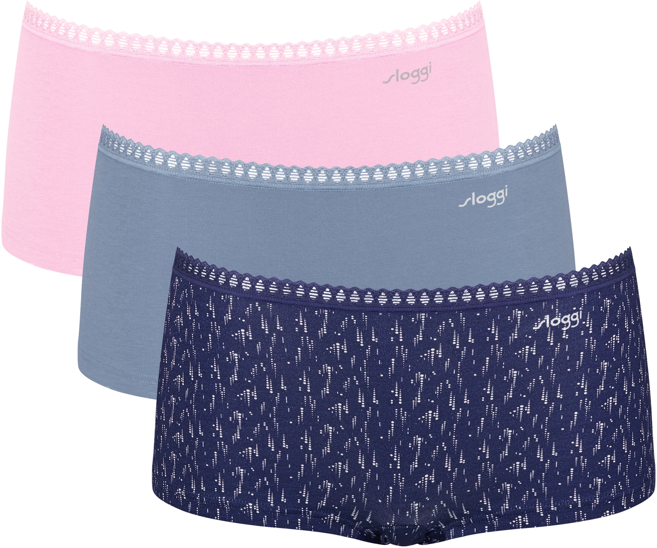 sloggi Panty "GO Crush" mit Spitzendetails, Cotton-Mix