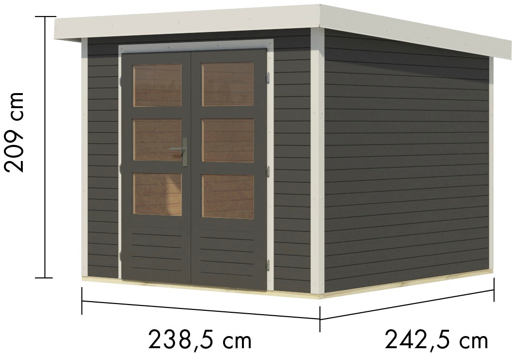 Karibu Gartenhaus »Jupiter 3,5 B«, in verschiedenen Farben