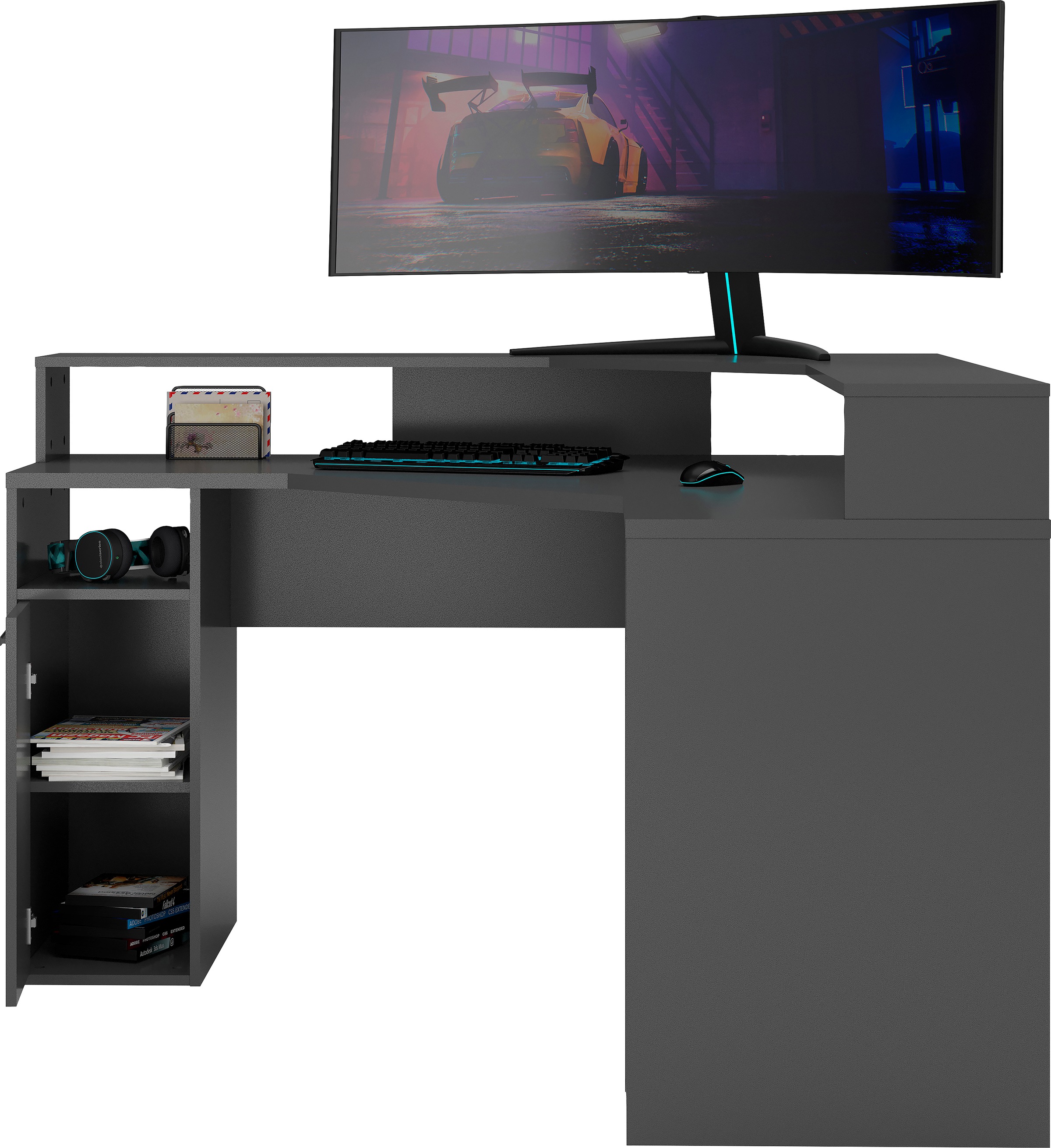 FMD Gamingtisch "Eckschreibtisch Zocker 2" günstig online kaufen