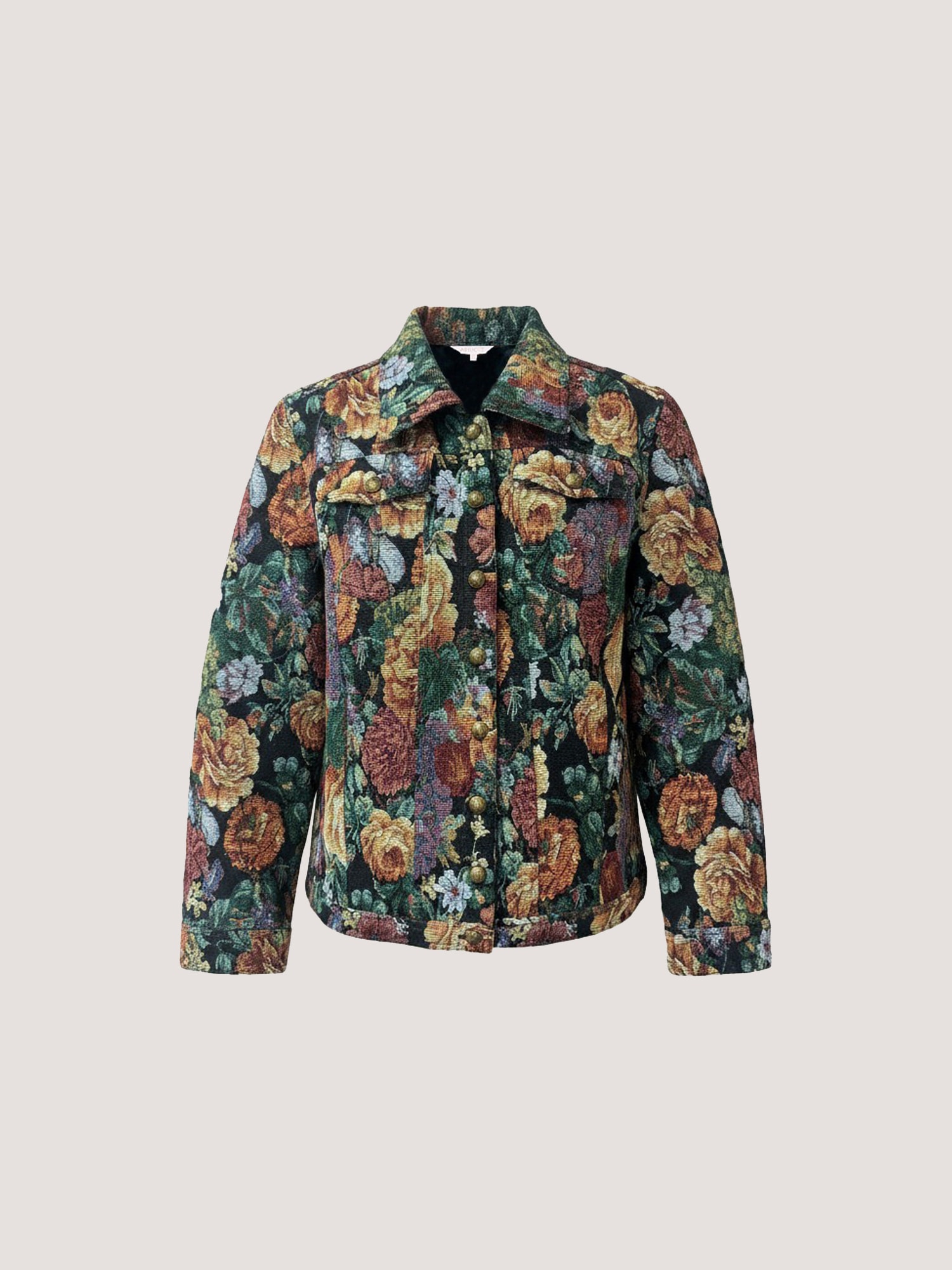 Apricot Kurzjacke »Blumen-Tapisserie-Jacke« Gemustert