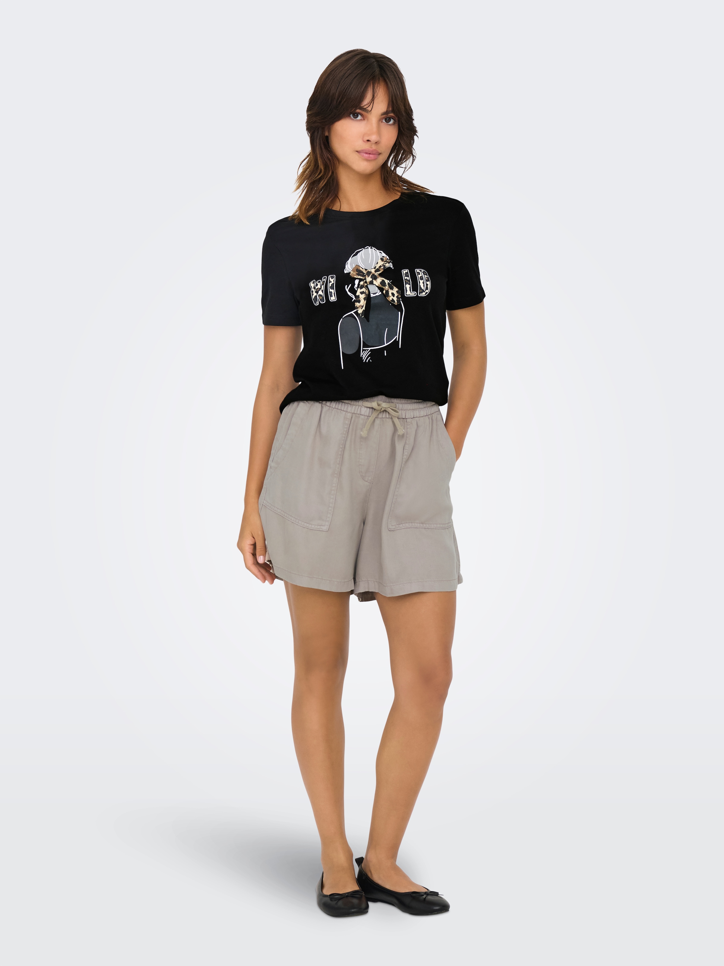 ONLY Kurzarmshirt »ONLCLARA S/S TEE CS JRS«