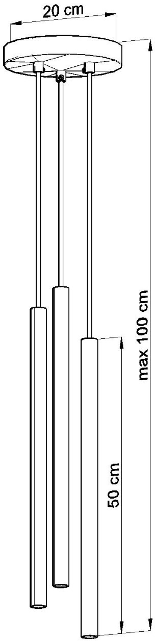 SOLLUX lighting Pendelleuchte flammig-flammig, 3 | »PASTELLO«, Hängelampe Hängeleuchte, BAUR