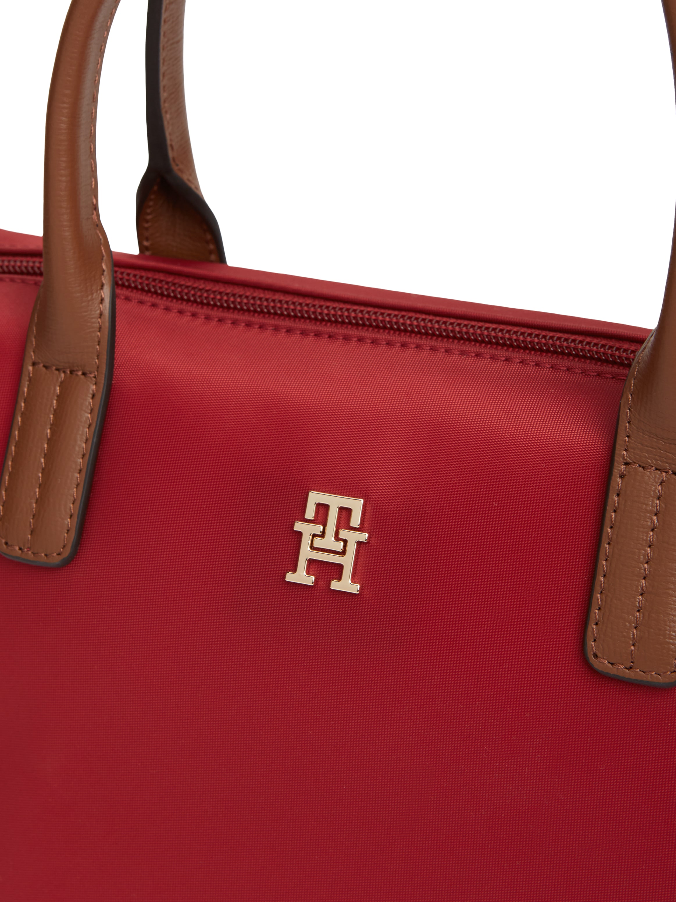 Tommy Hilfiger Tragetasche »POPETTE MINI TOTE« Damen Umhängetasche, Minibag mit abnehmbarem Umhängeriemen